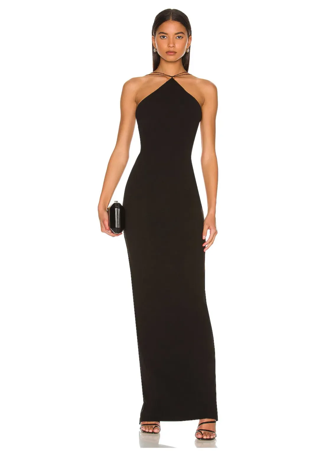 Nookie Trinity Gown in Black Size 8 for rent on The Volte - main image