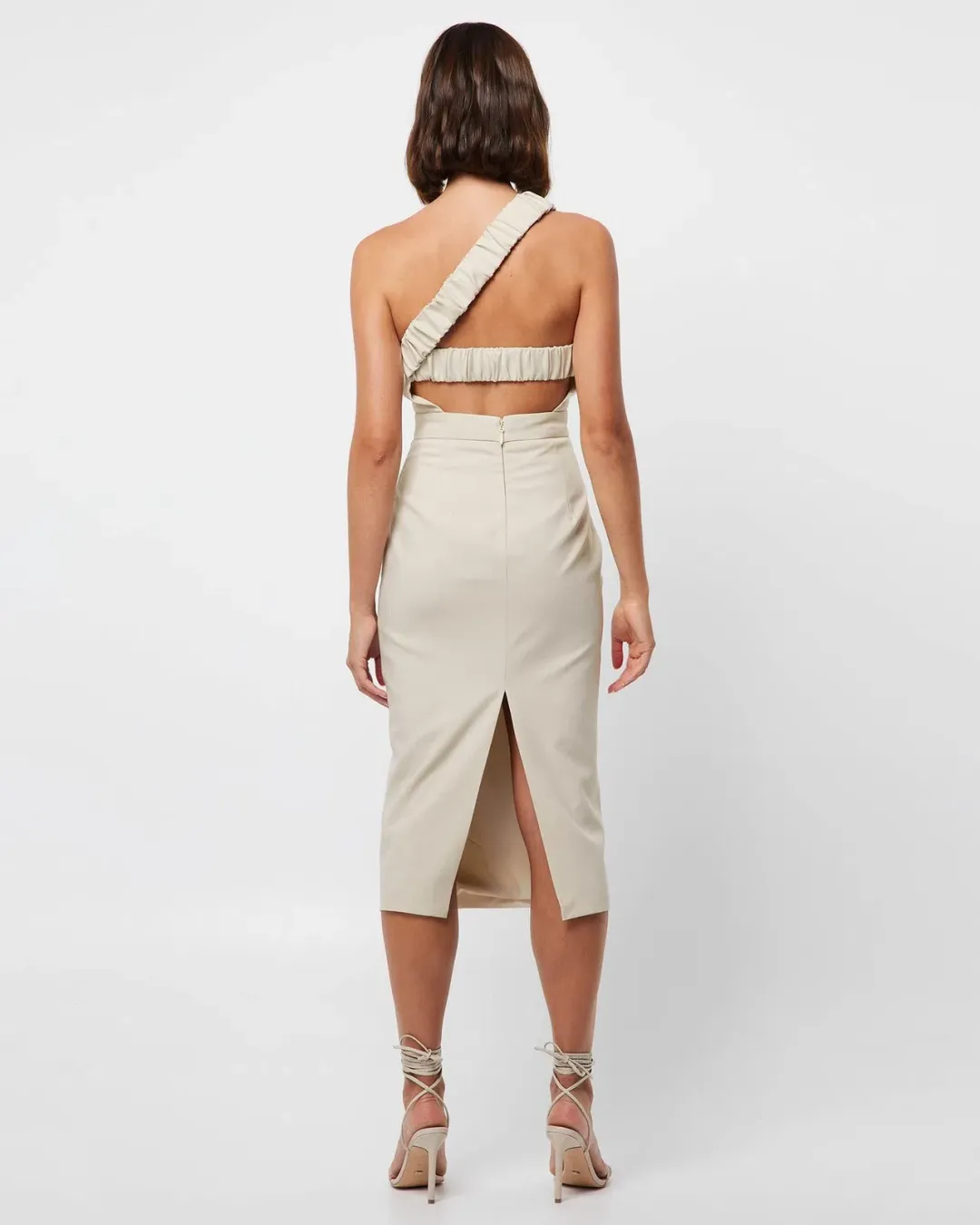 Mossman Spectrum Midi Dress Natural Size 8 for rent on The Volte - main image