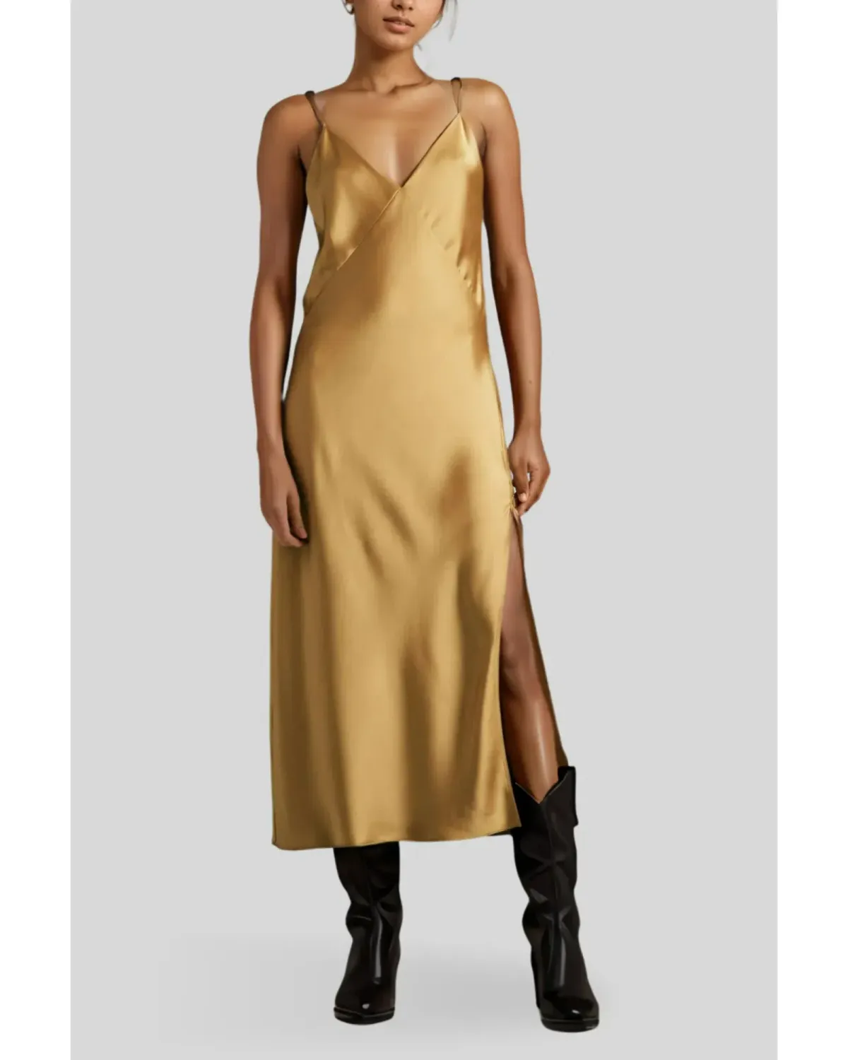 Rag & Bone Larissa Slip Dress in Yellow Size AU 10 - Image 1