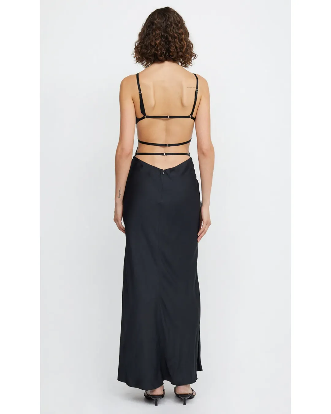 Bec & Bridge Diamond Days Strap Maxi Dress Black Size AU 6 for rent on The Volte - main image
