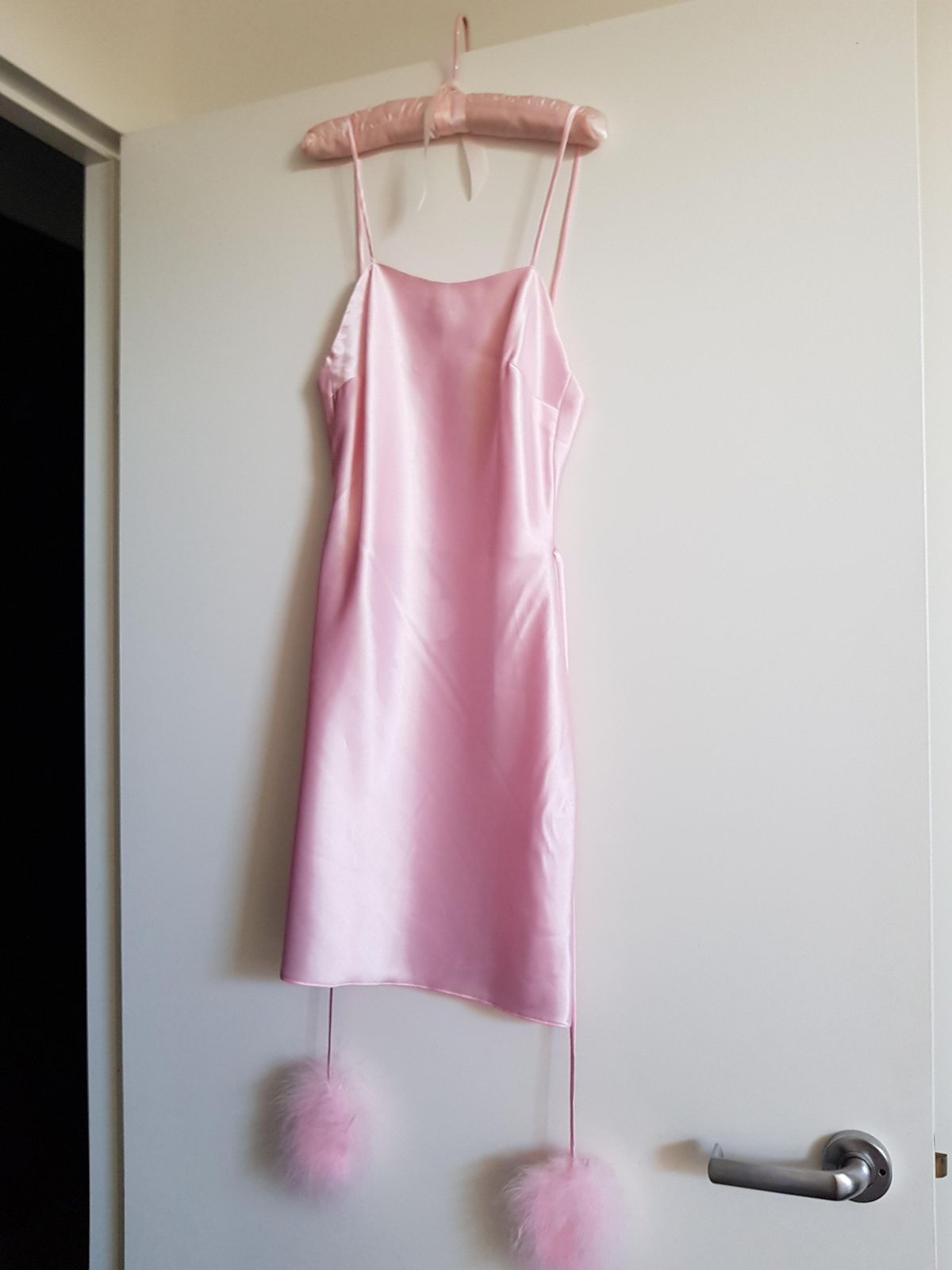 Dyspnea Gold Digger mini slip dress - baby spice pink - Image 4
