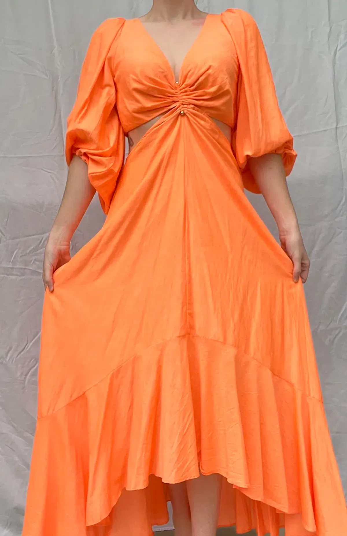Sheike Bravo Maxi Dress Orange Size 10 - Image 2