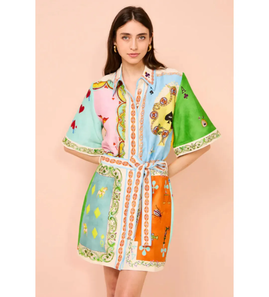 Alemais Rummy Mini Dress Multi Size 12  for rent on The Volte - main image