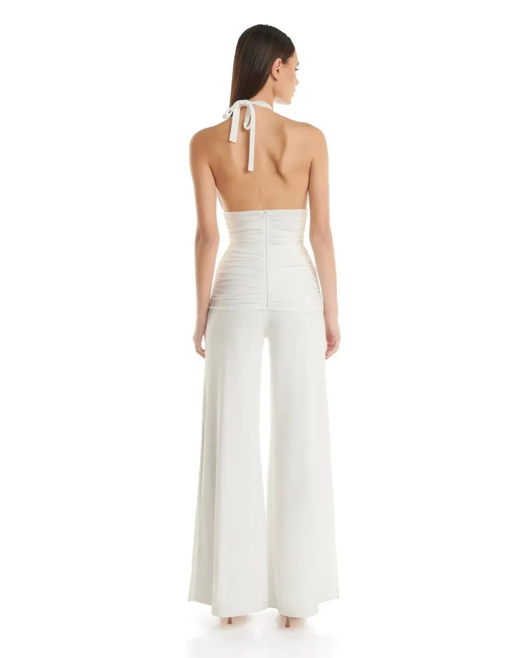 Eliya The Label Leontina Pantsuit in White Size S / AU 8 for rent on The Volte - main image