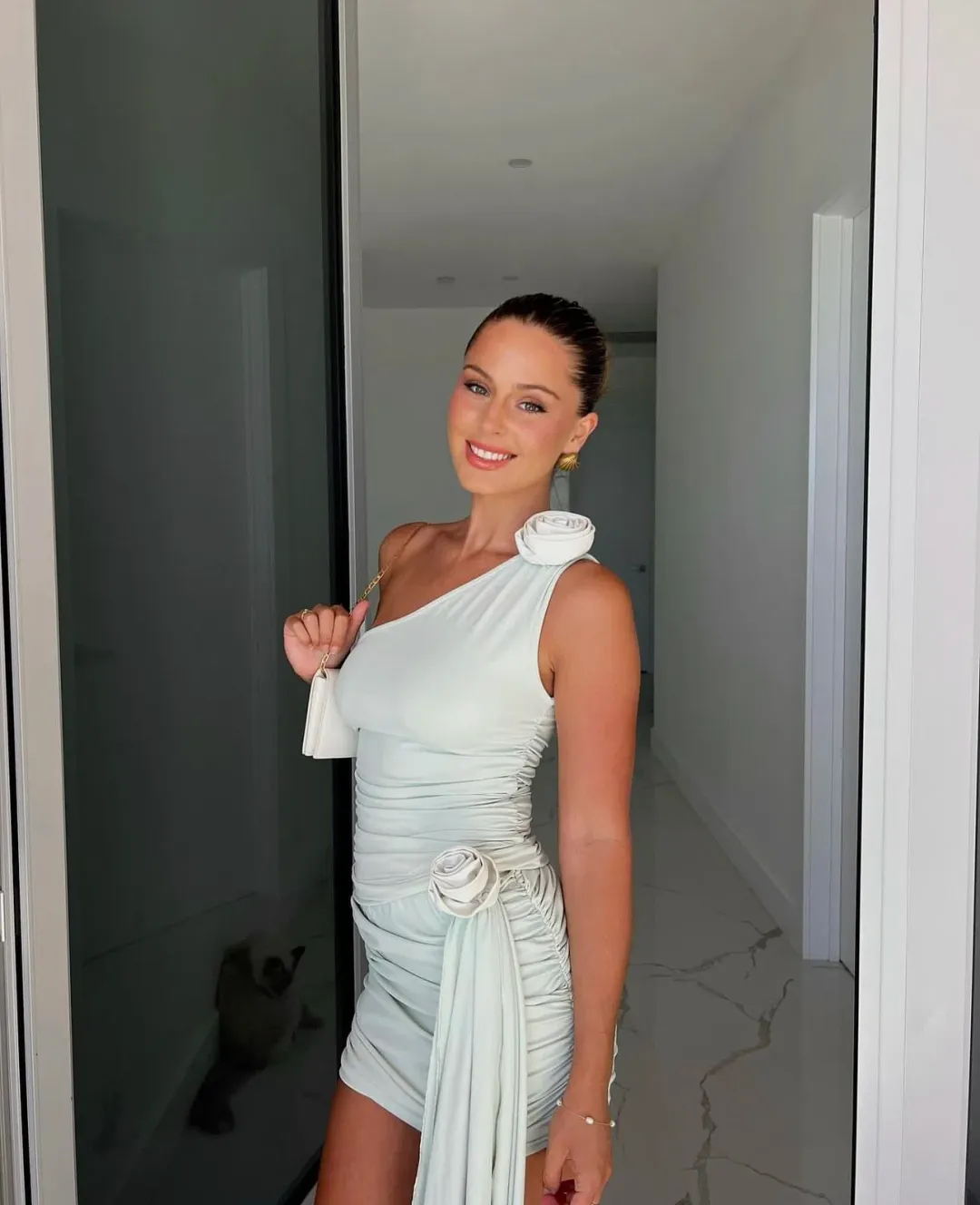 Bubish Sienna Rosette Top and Skirt Set Green AU 8 for rent on The Volte - main image