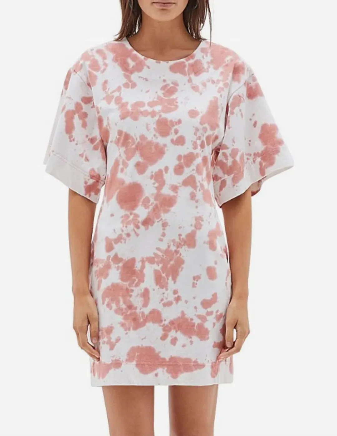 Bassike Double Jersey S/S Tie Dye Dress Print Size XS / AU 6 for rent on The Volte - main image