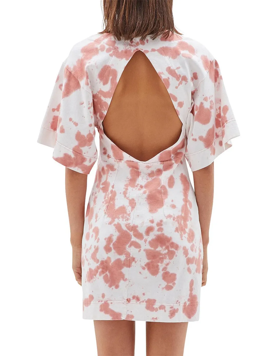 Bassike Double Jersey S/S Tie Dye Dress Print Size XS / AU 6 for rent on The Volte - main image