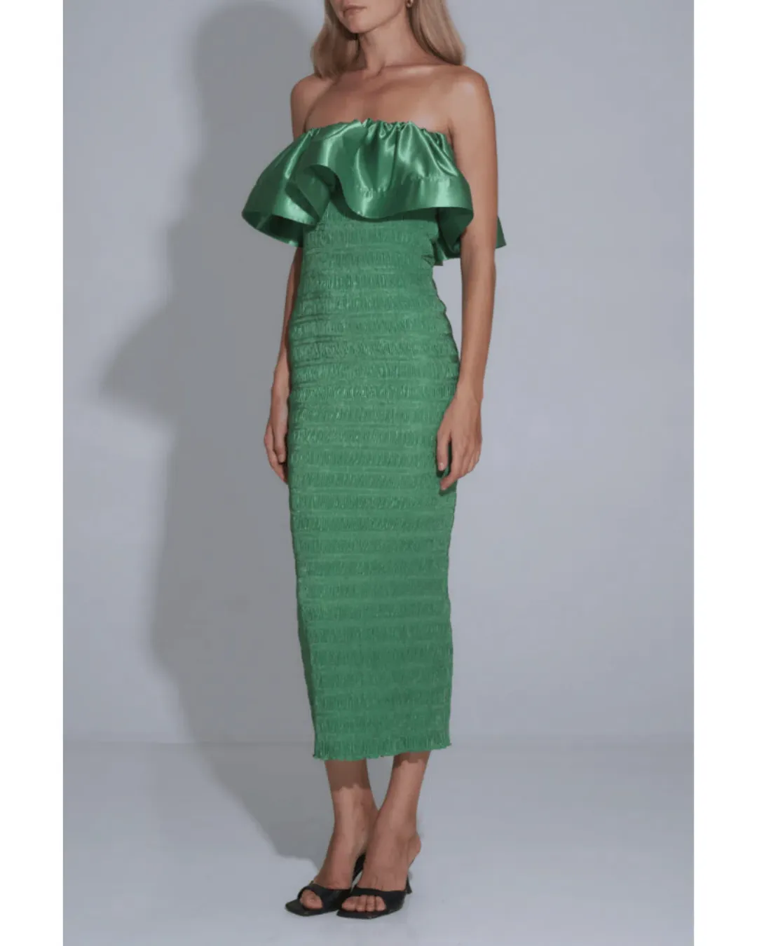 JÁC by L'Idee Capri Cocktail Dress in Verde Size AU 8  for rent on The Volte - main image