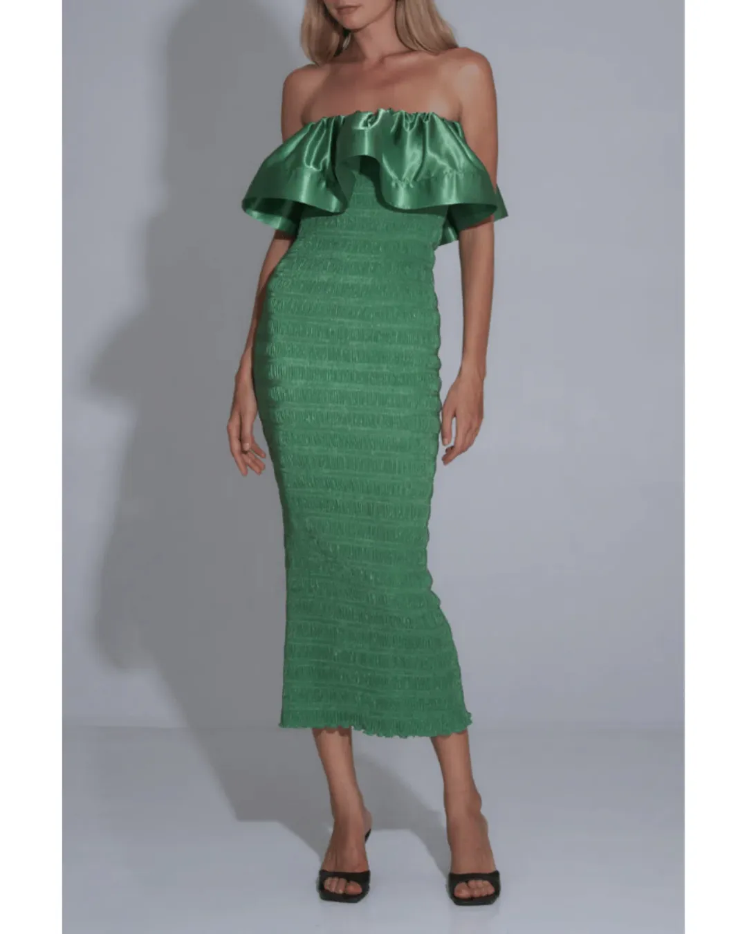 JÁC by L'Idee Capri Cocktail Dress in Verde Size AU 8  for rent on The Volte - main image