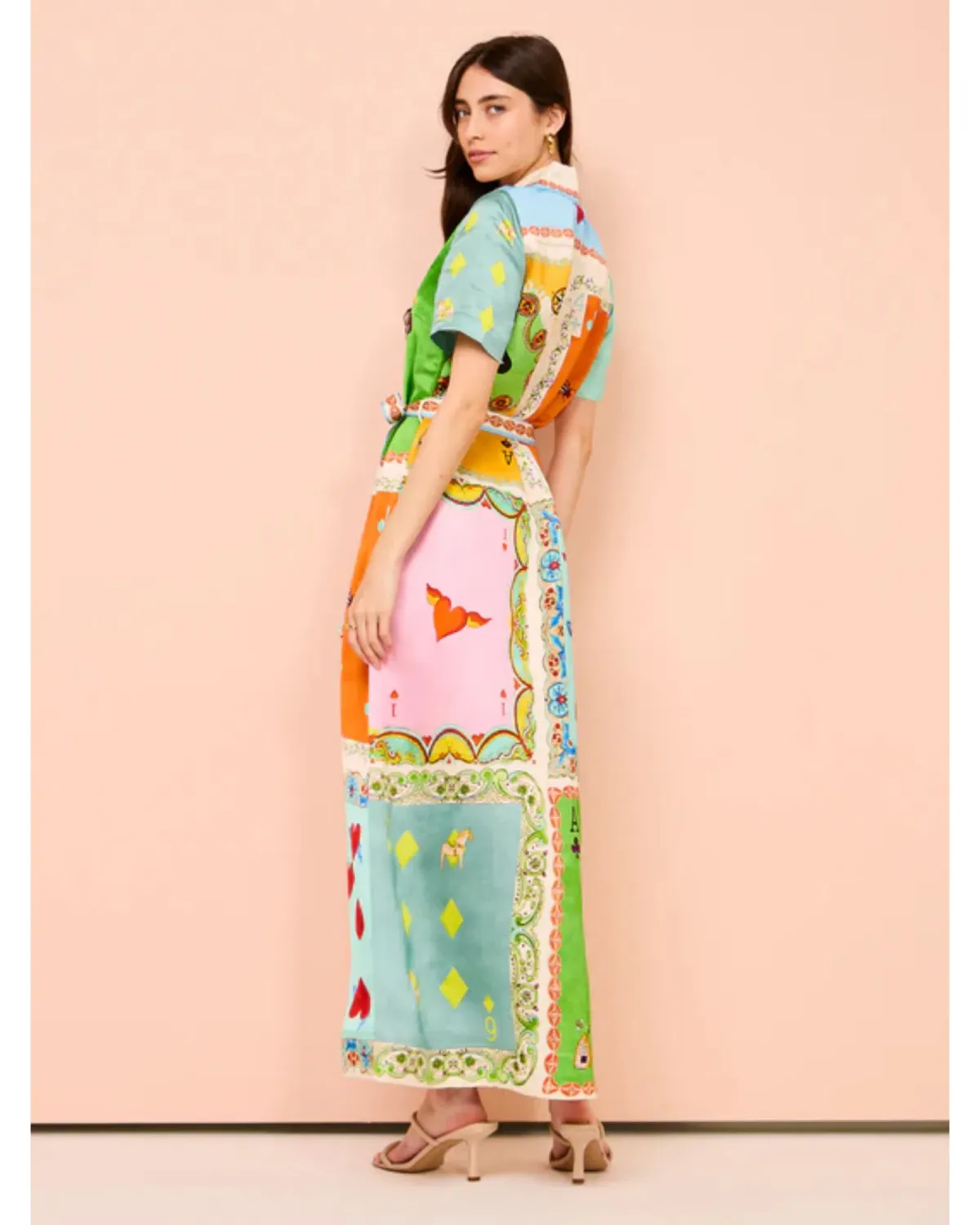 Alemais Rummy Shirt Dress Multi Size AU 16 - Image 3