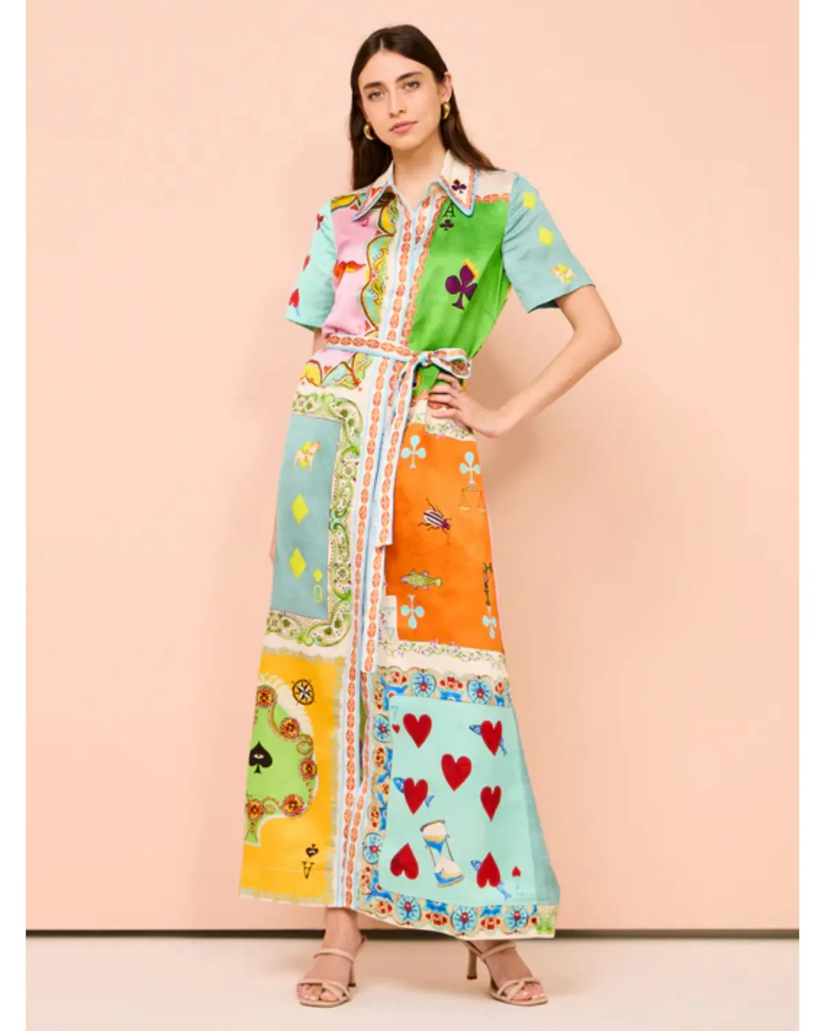 Alemais Rummy Shirt Dress Multi Size AU 16 - Image 1