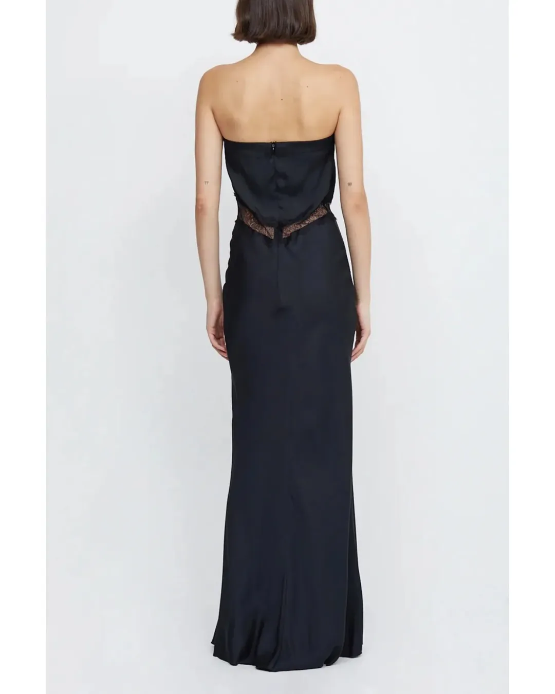 Bec & Bridge Spencer Lace Strapless Maxi Dress Black Size S / AU 8 for rent on The Volte - main image