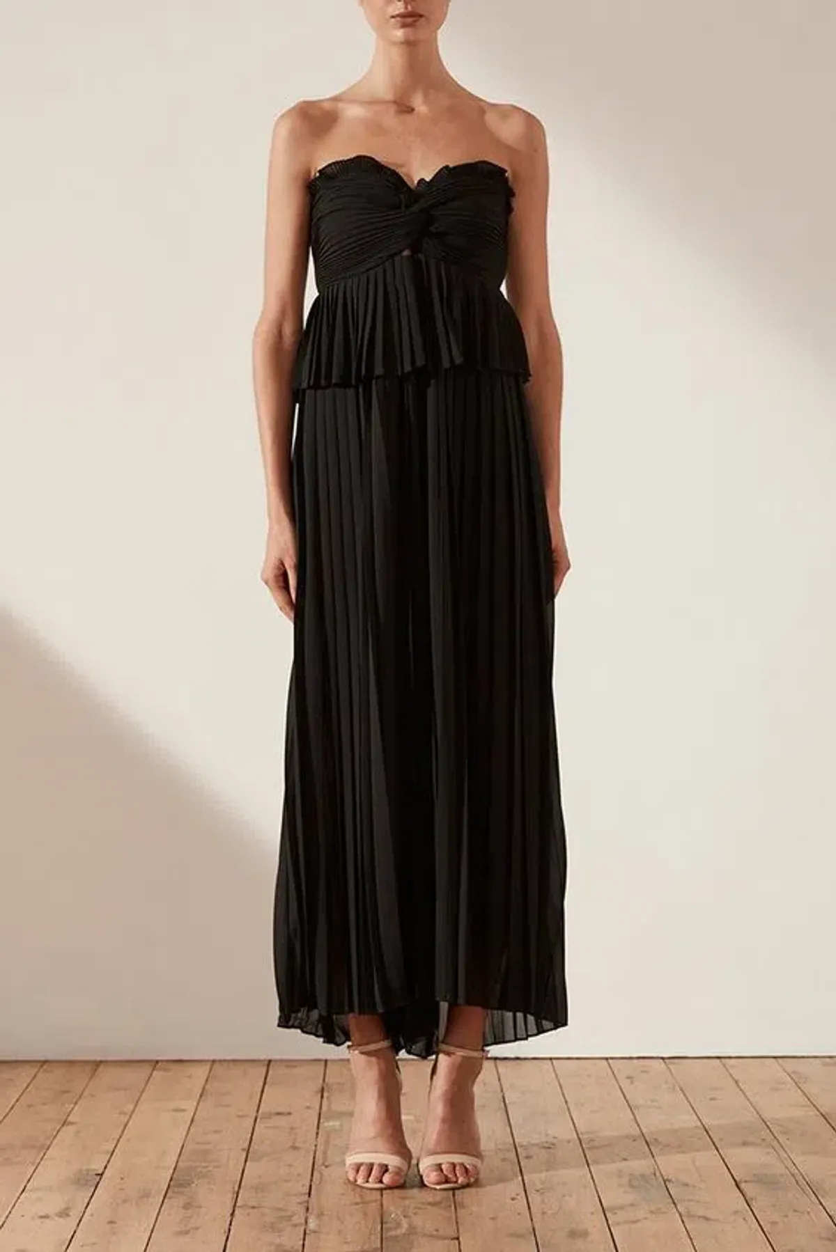 Shona Joy Botticelli Palazzo Jumpsuit Black Size 8 - Image 1