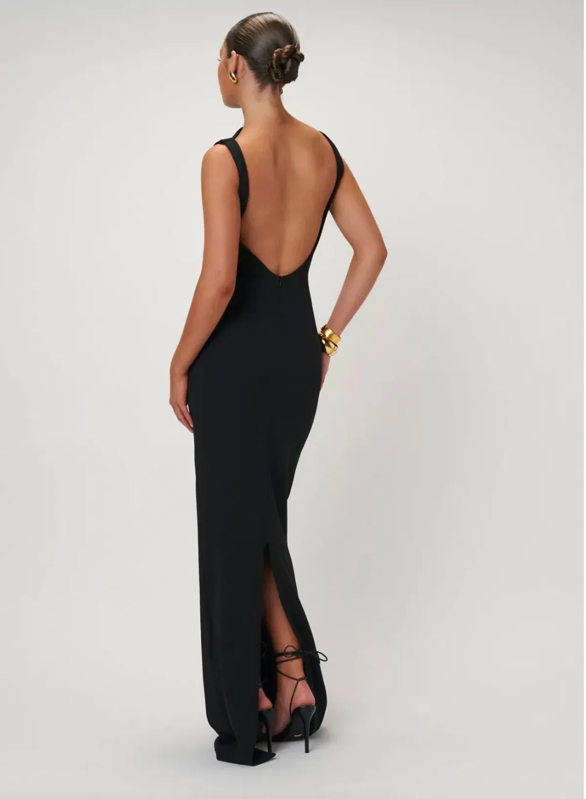 Effie Kats Verona Gown Black Size 12 - Image 3