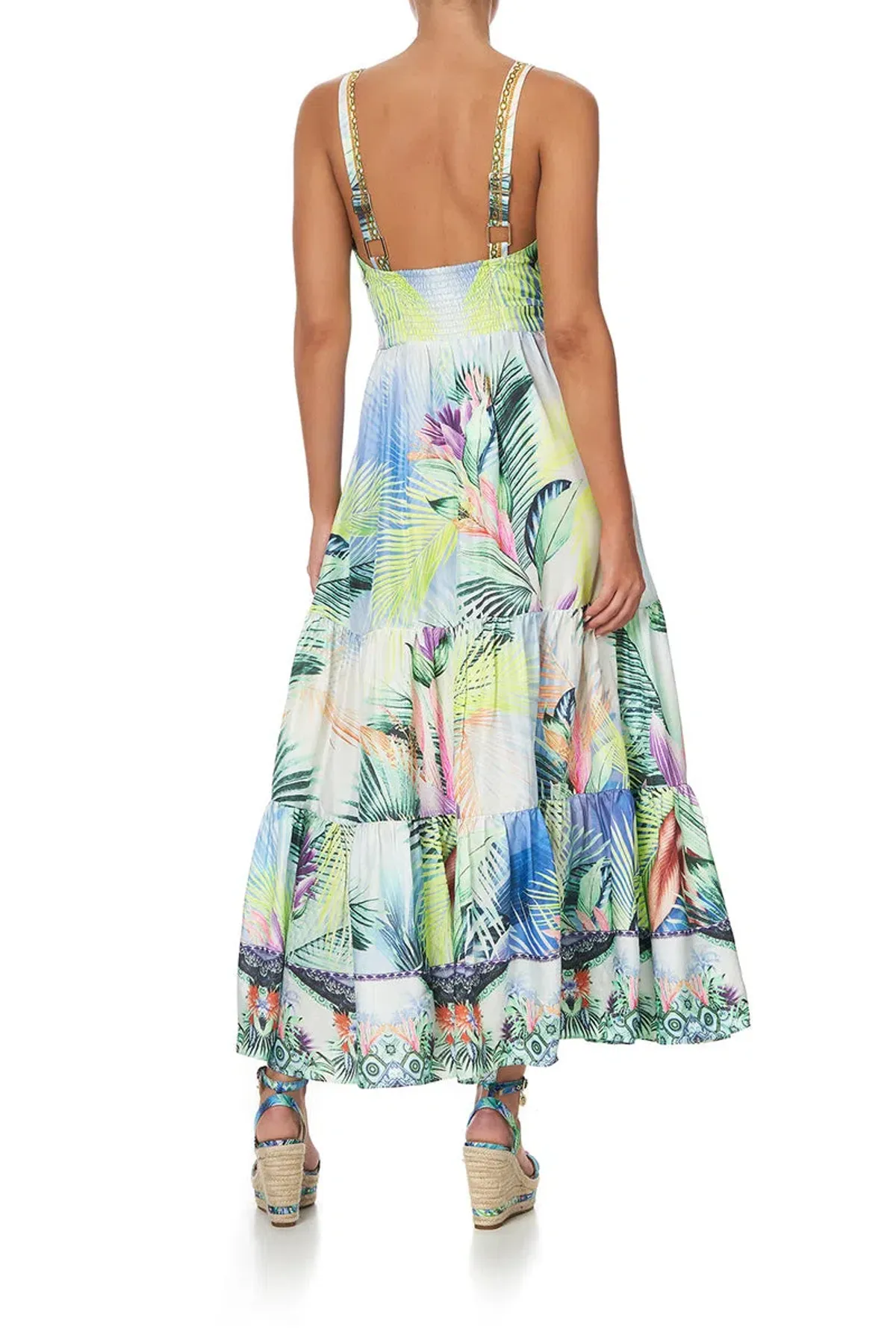 Camilla V Neck Cut Out Dress Whats Your Vice Multi Size Large / Au 16 - Image 2