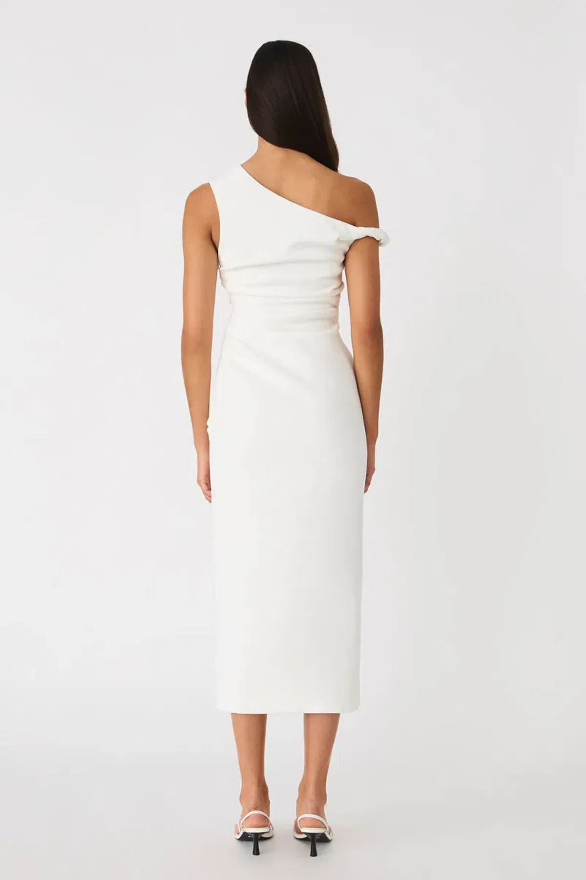 MISHA Alaska Crepe Midi Dress White Size 8  - Image 2