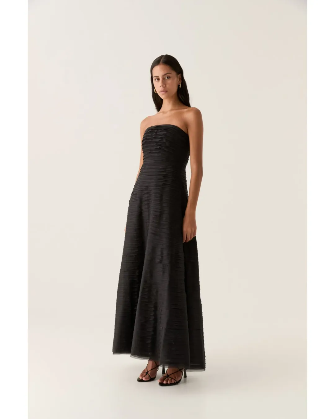 Aje Soundscape Maxi Dress Black Size AU 12 for rent on The Volte - main image