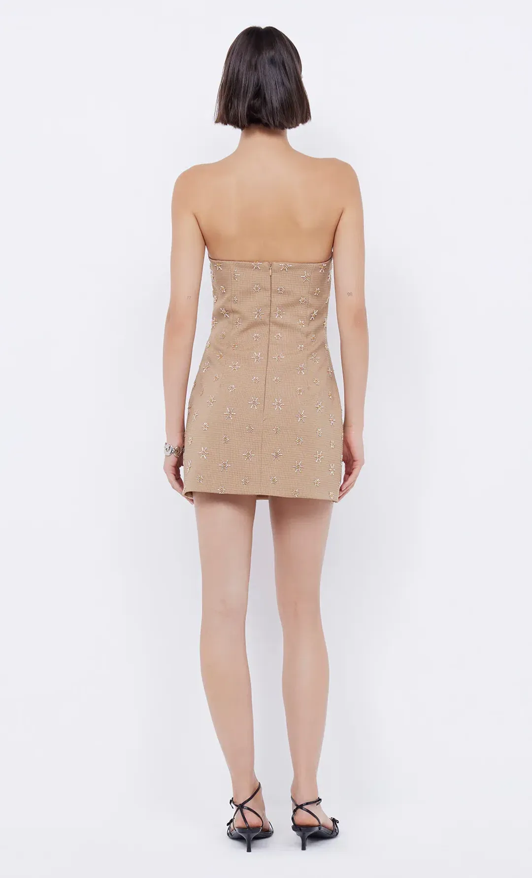 Bec & Bridge Sunseeker Mini Dress Golden Size AU 6 for rent on The Volte - main image