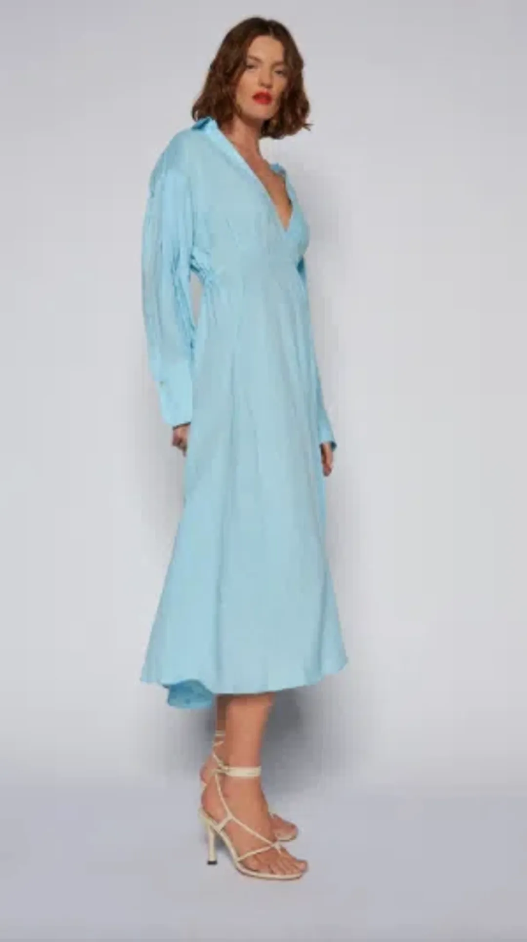 Scanlan Theodore Linen Wrap Dress for rent on The Volte - main image