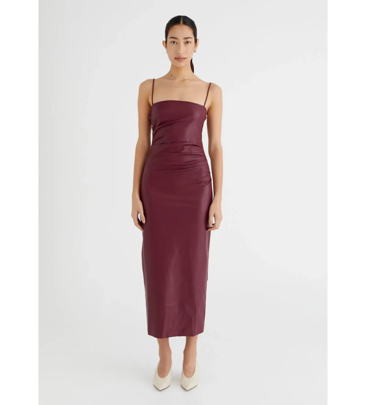 Theodore Faux Leather Dress Size 8 - Image 1
