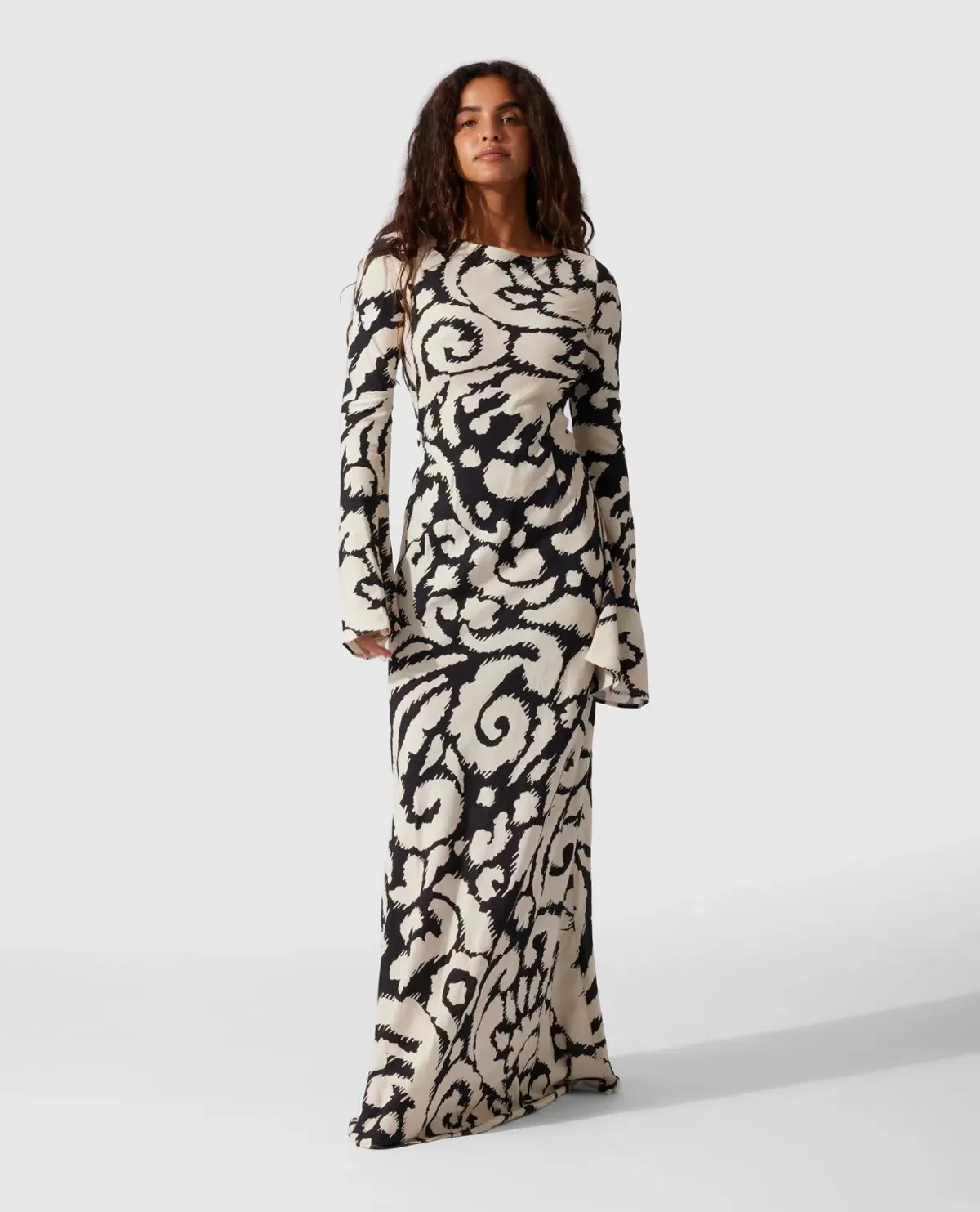 The Wolf Gang Santa Elena Maxi Dress Ikat Print Size 8 - Image 1