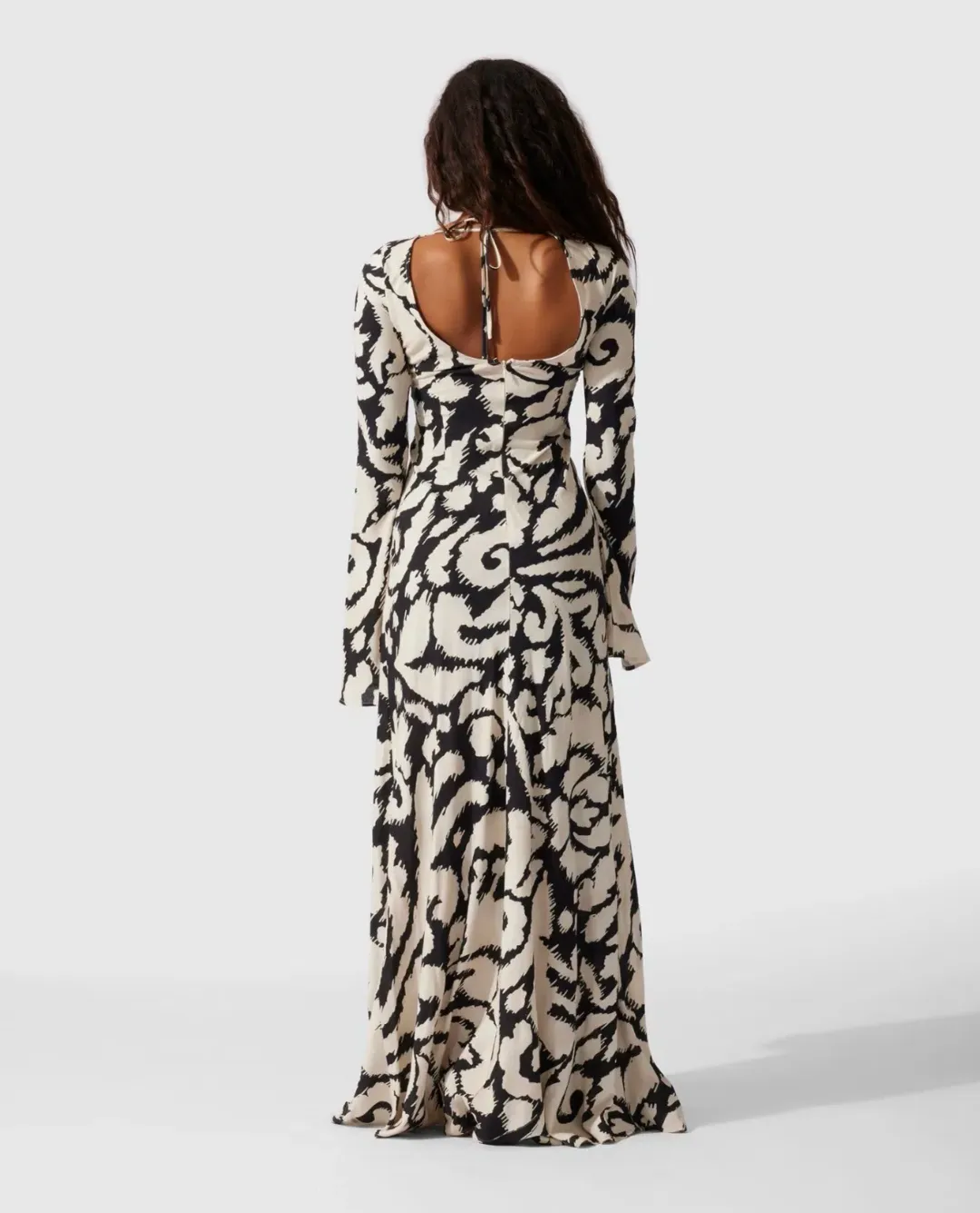 The Wolf Gang Santa Elena Maxi Dress Ikat Print Size 8 for rent on The Volte - main image