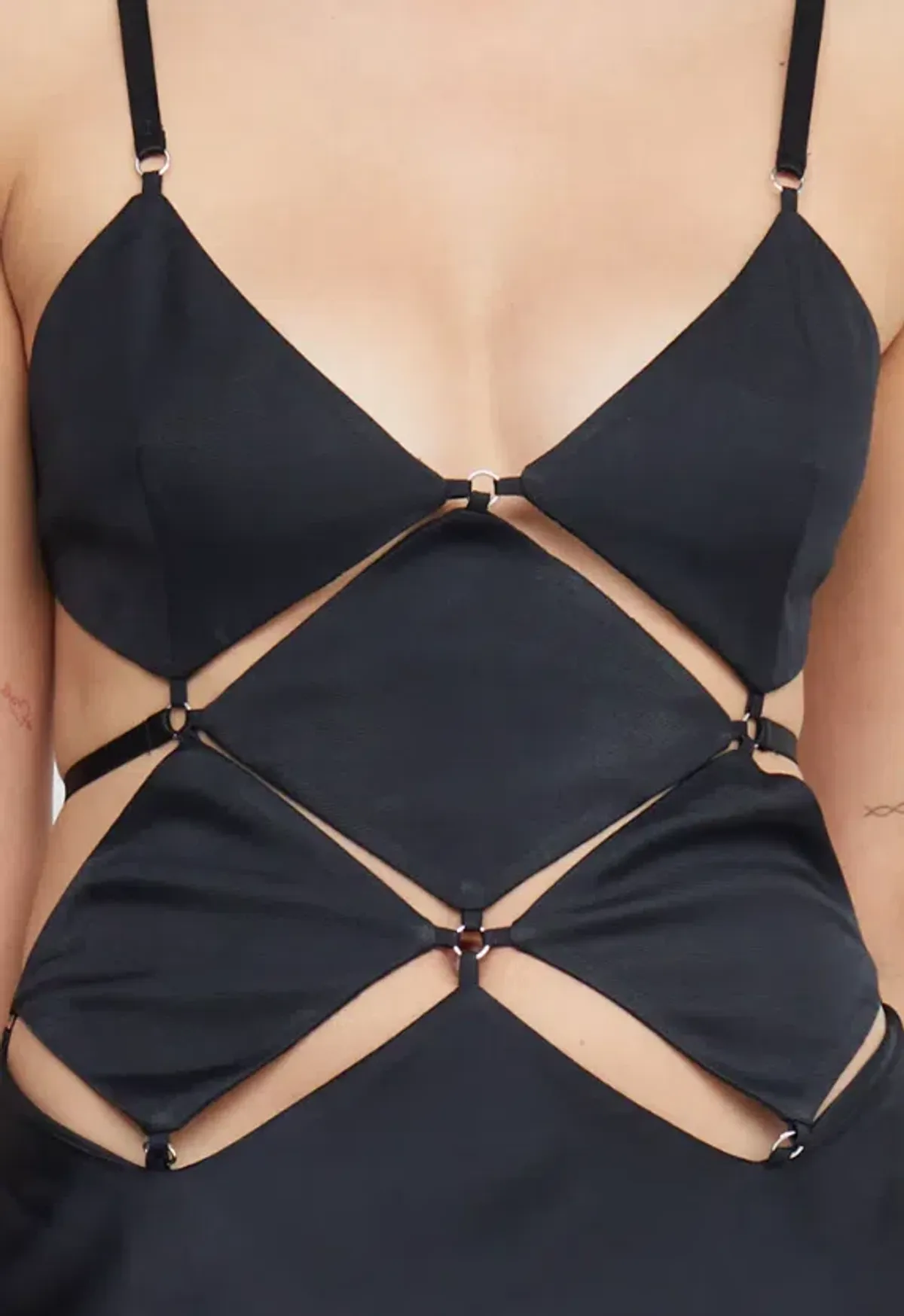 Bec & Bridge Diamond Days Strap Maxi Dress Black Size 6 - Image 2