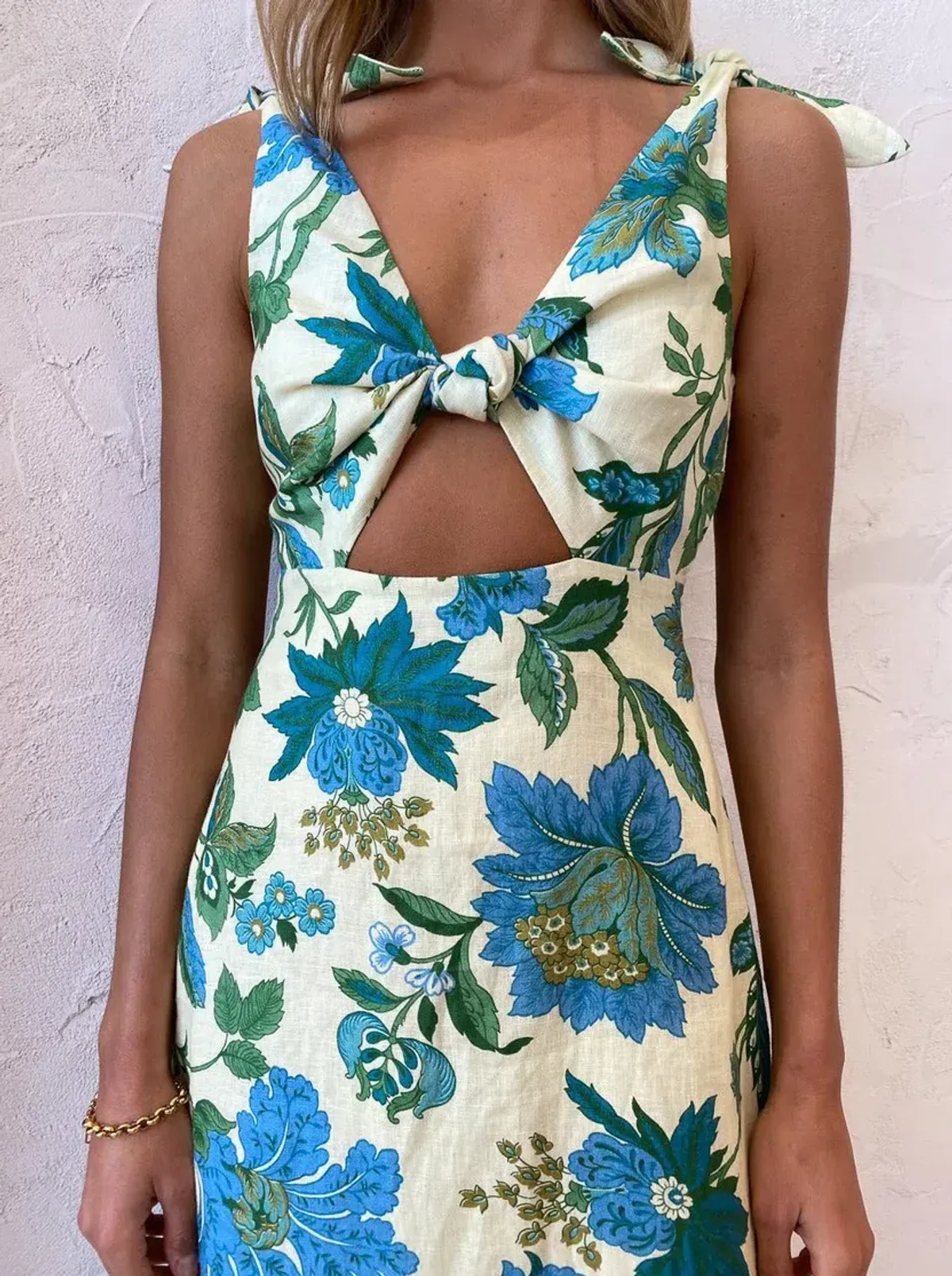 Sir the Label Alexandre Tie Midi Dress Floral Size 3 / AU 12 - Image 4