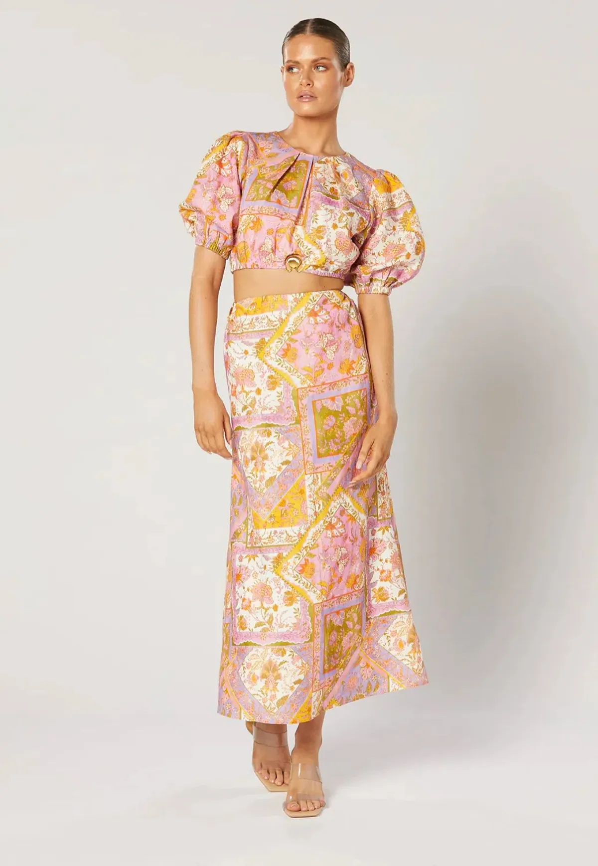 Winona Harlan Shell Top and Skirt Set Floral Size S / AU 8 - Image 2