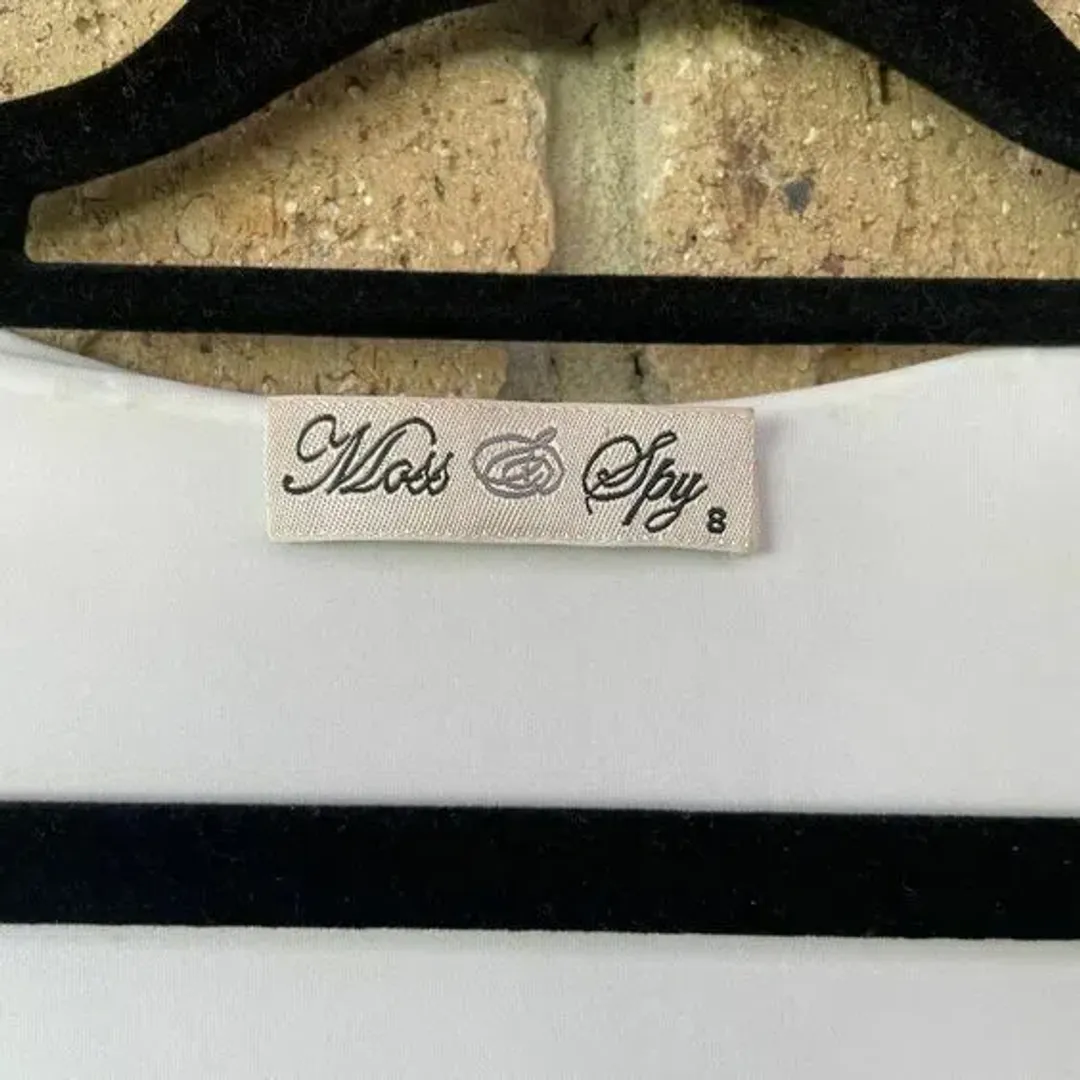 Moss & Spy Shift Bodycon Dress Black & White Sequin Size AU 8  for rent on The Volte - main image