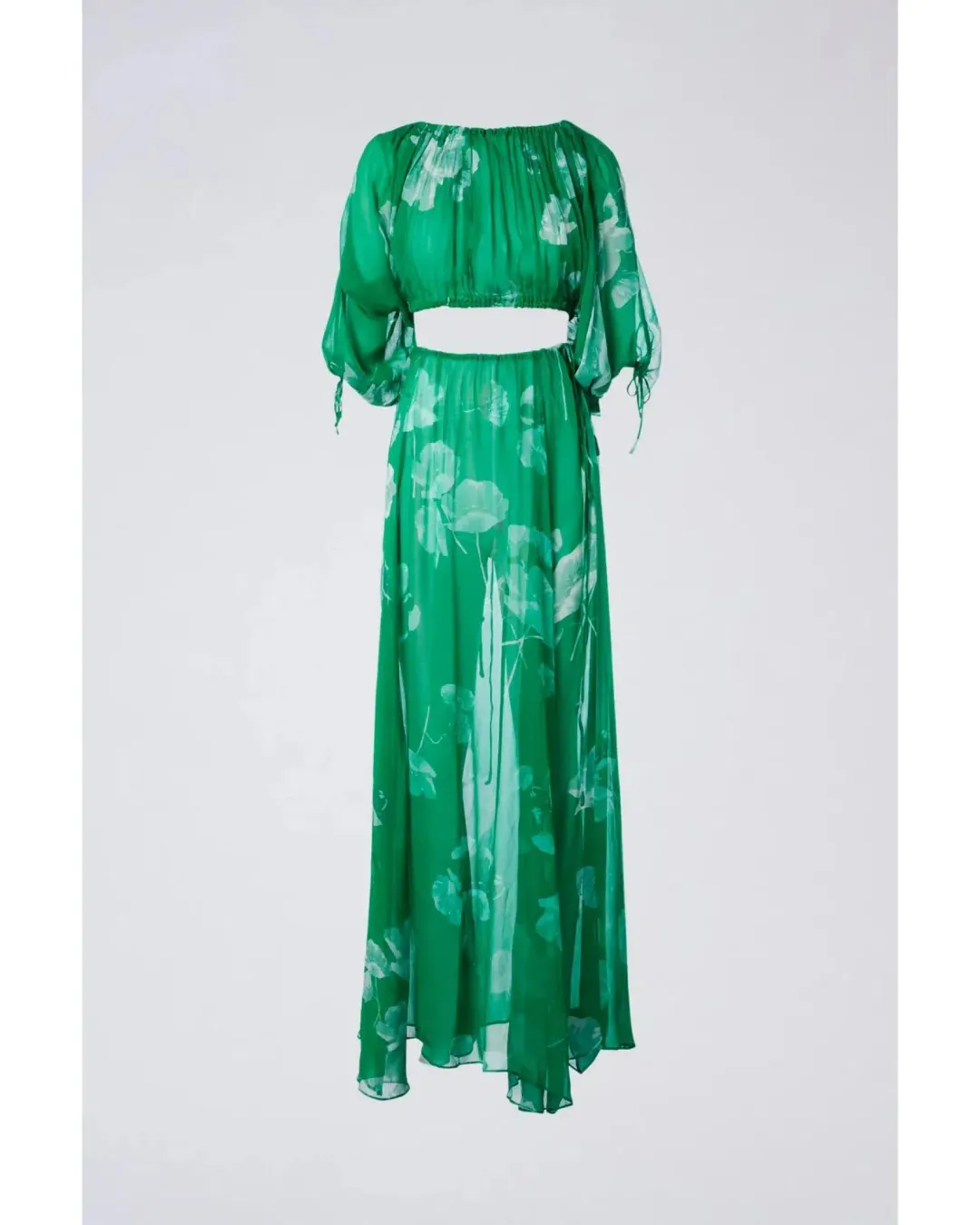 Scanlan Theodore Georgette Floral Set Kelly Green Size AU 8 for rent on The Volte - main image