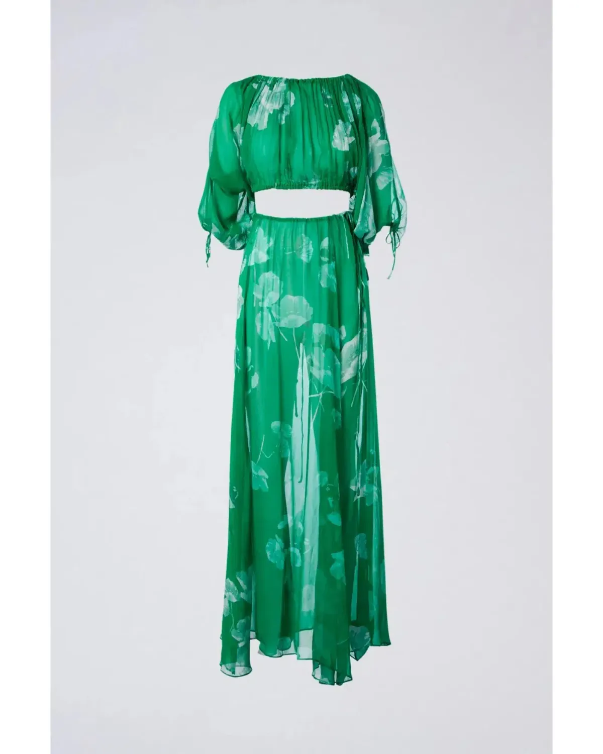 Scanlan Theodore Georgette Floral Set Kelly Green Size AU 8 - Image 5