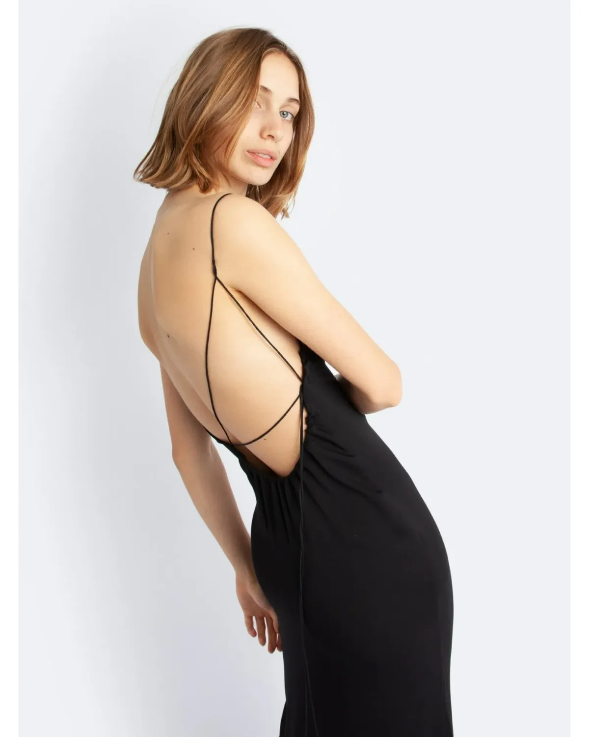 Christopher Esber Yrjo Backless Tie Midi Dress Black Size AU 8  - Image 4