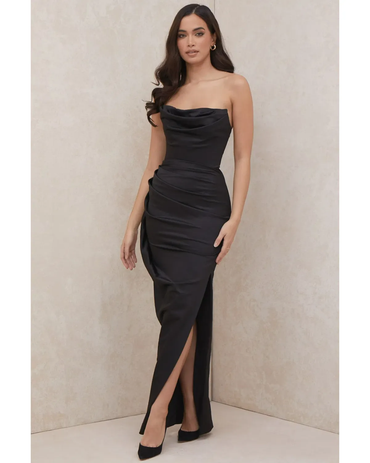 House of CB Adrienne Corset Maxi Dress in Black Size S / AU 8 - Image 2