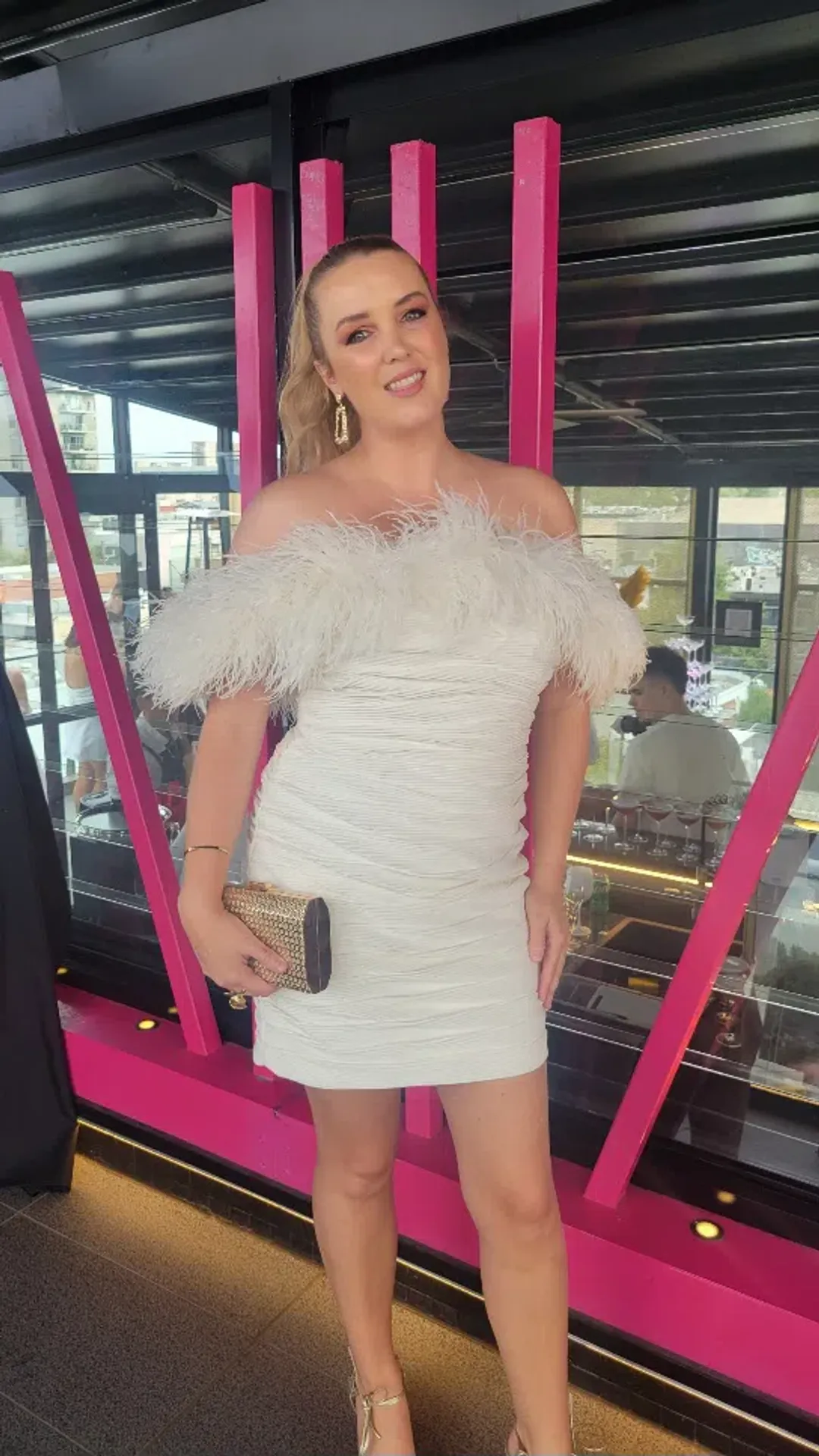 Rachel Gilbert Zion Mini White Size 4 / AU 14 for rent on The Volte - main image