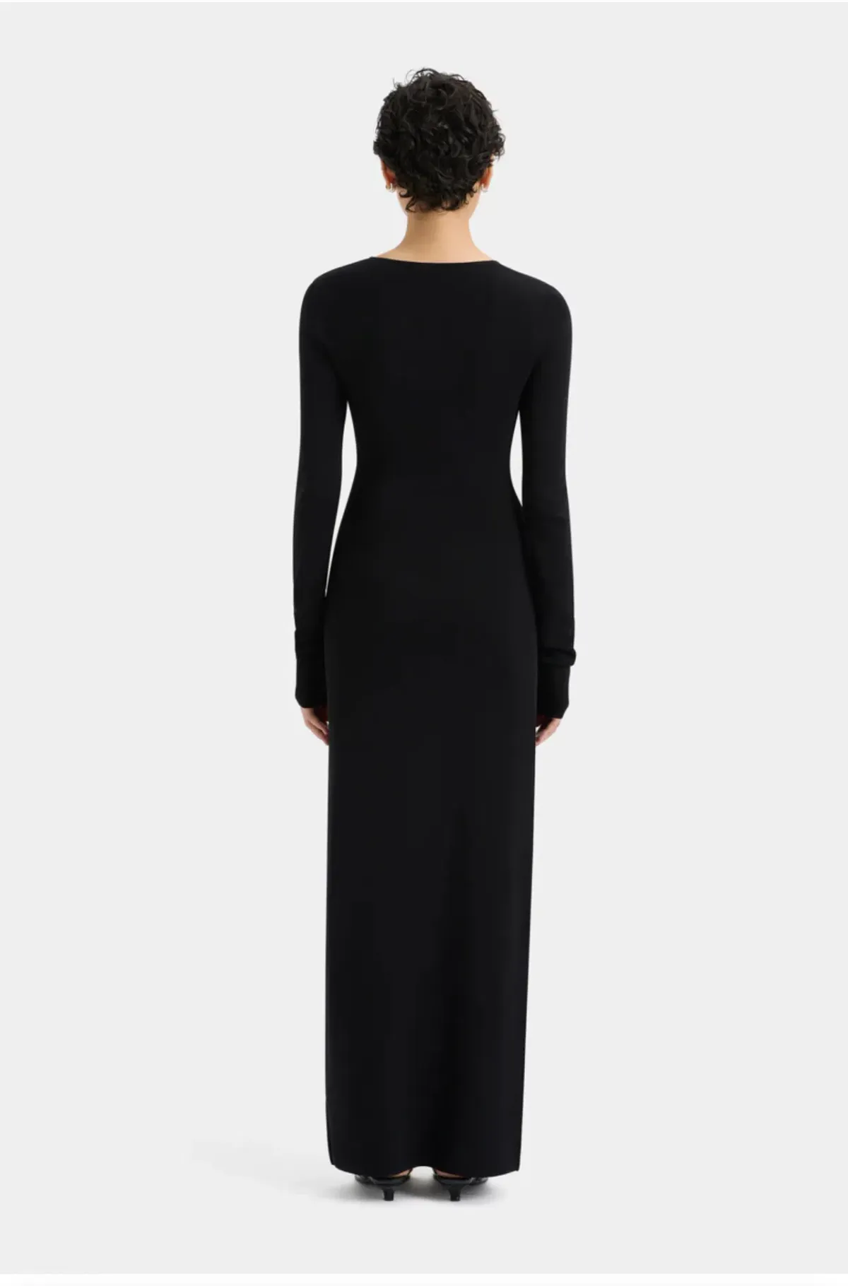 Sir the Label Kinetic Beaded Long Sleeve Maxi Dress Black Size 0 / AU 6 - Image 3