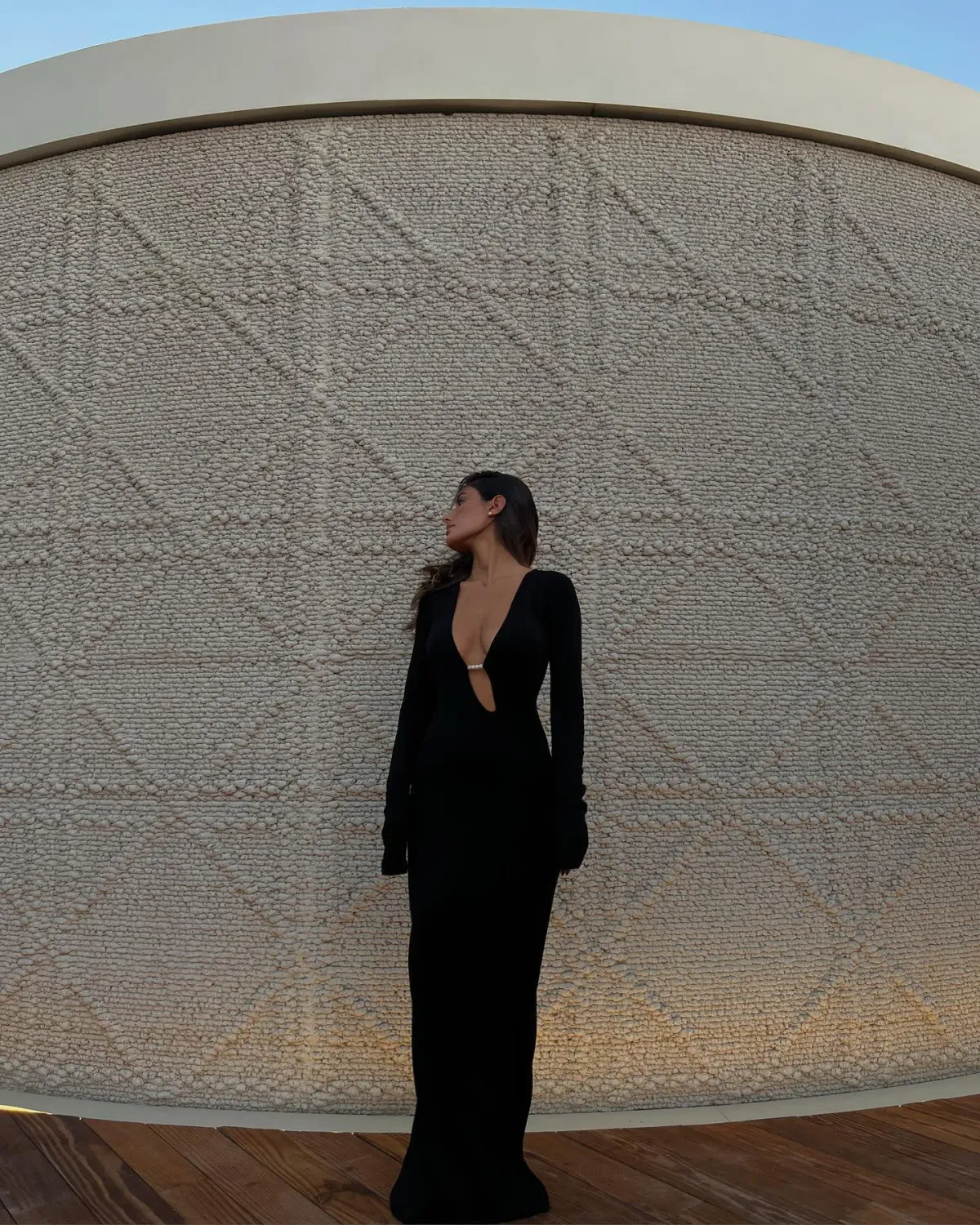 Sir the Label Kinetic Beaded Long Sleeve Maxi Dress Black Size 0 / AU 6 - Image 6