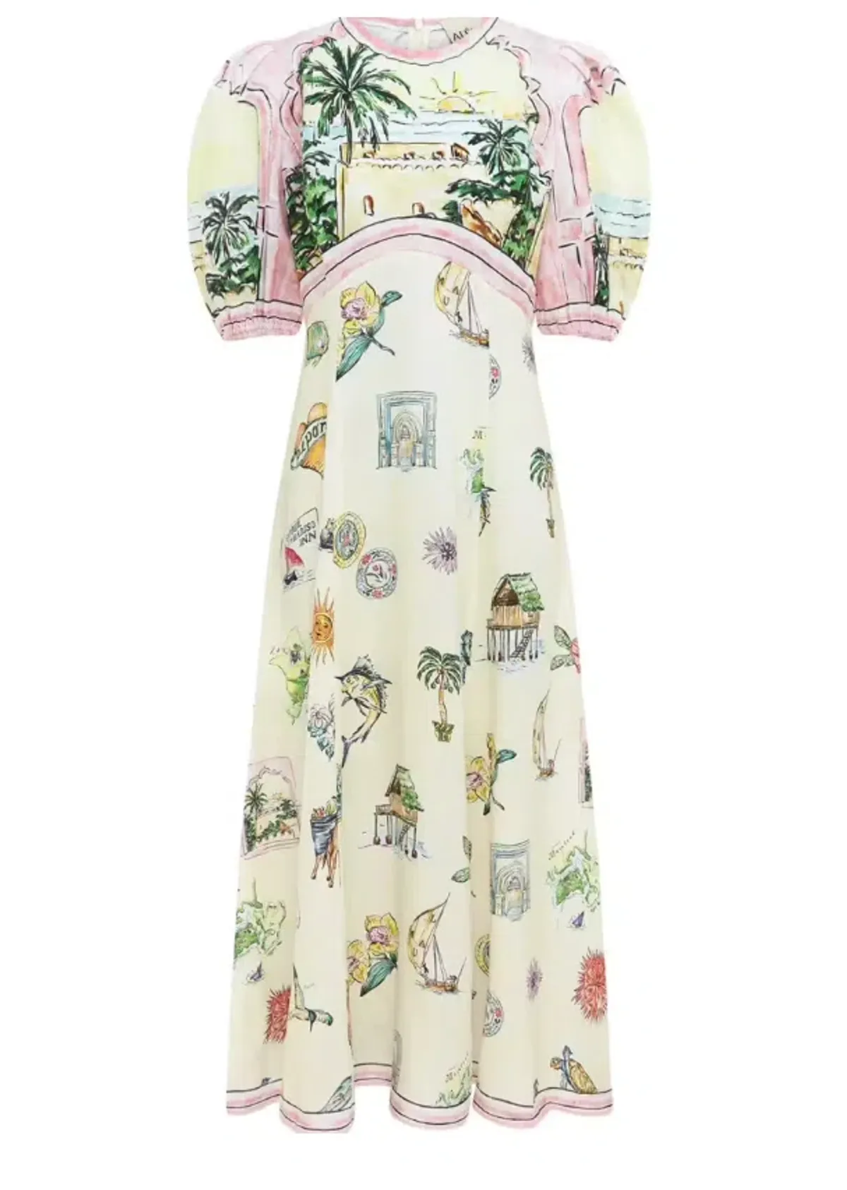 Alemais Sunset Midi Dress Multi Print  Size 12 - Image 9