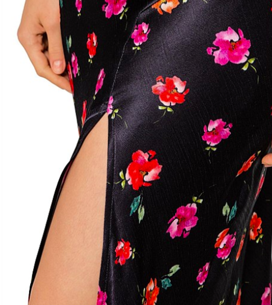 Bec & Bridge Floral Midi Dress Black Floral Size AU 6 for rent on The Volte - main image