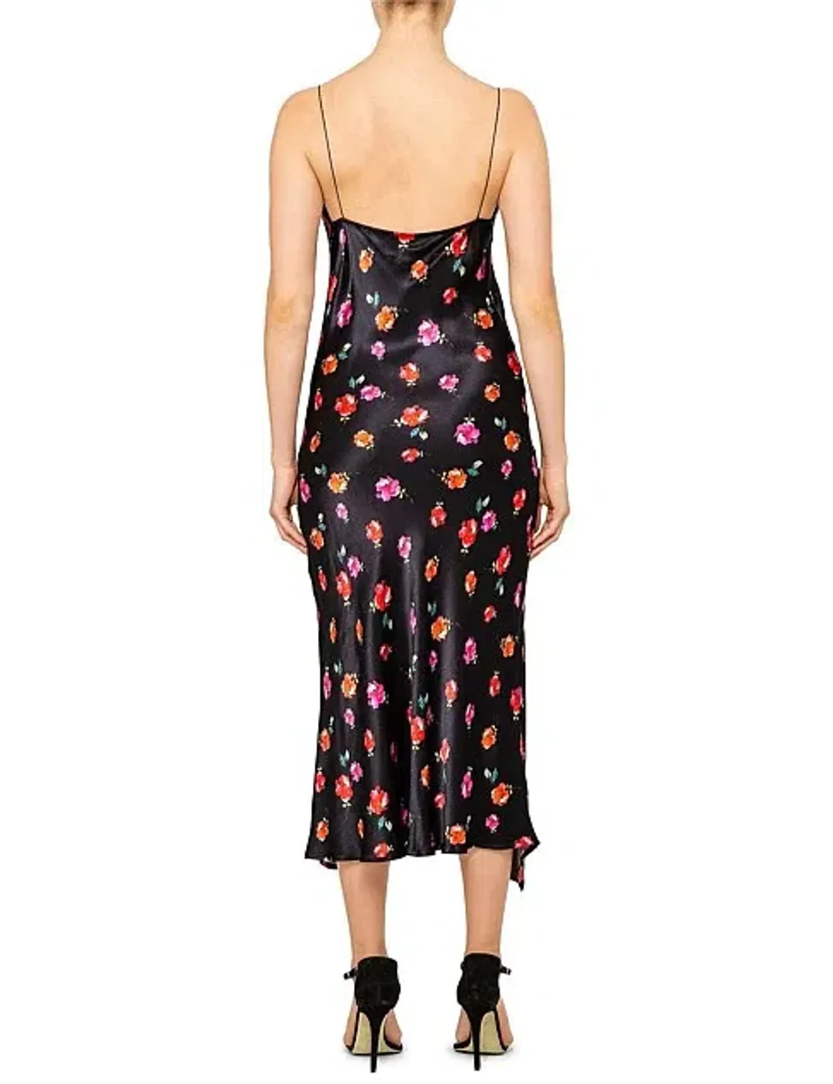 Bec & Bridge Floral Midi Dress Black Floral Size AU 6 - Image 2