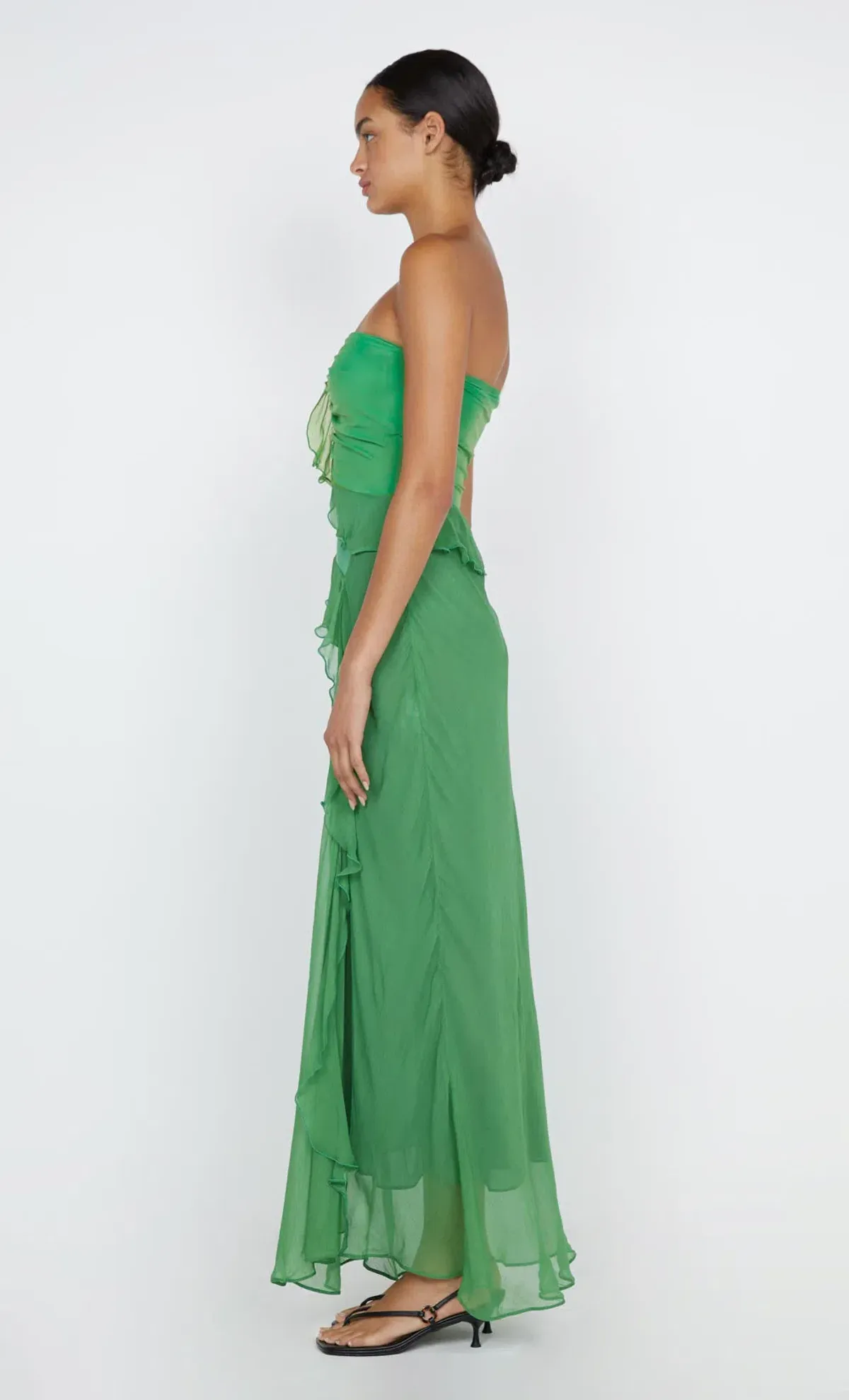 Bec & Bridge Maresca Strapless Dress Green Apple Size 6 - Image 4