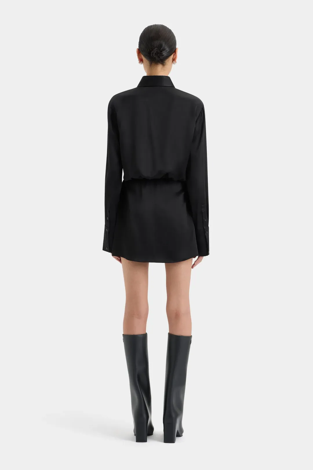 Sir the label Sorrento Shirt Dress Black Size AU 8  for rent on The Volte - main image