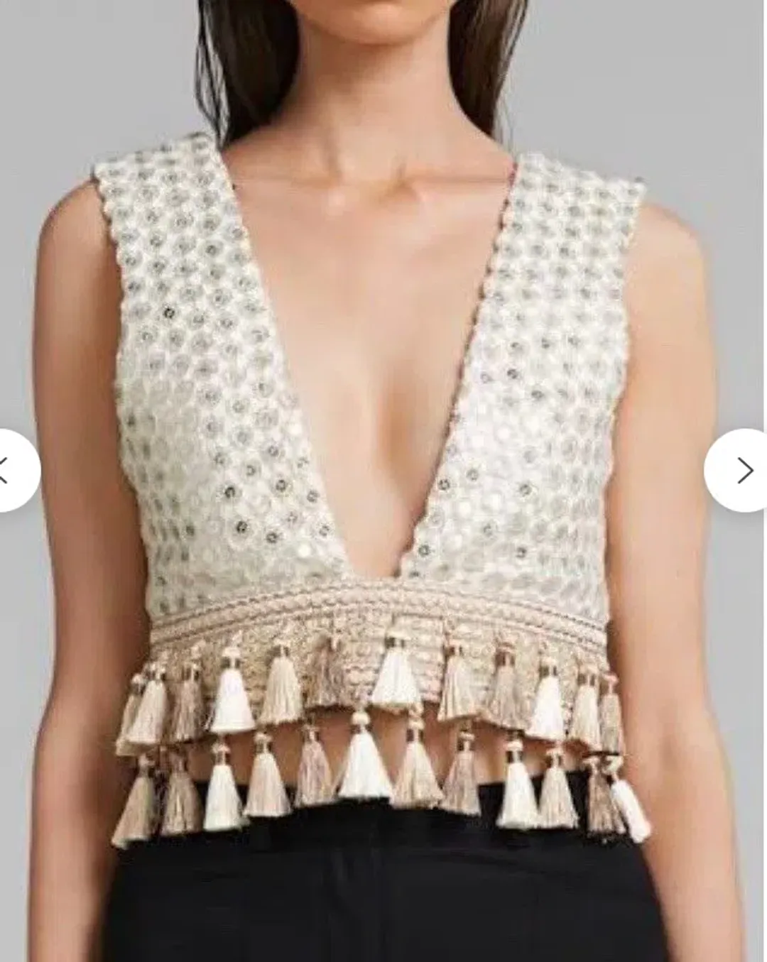 Eliya the Label Shakira Top Cream Size 6 for rent on The Volte - main image