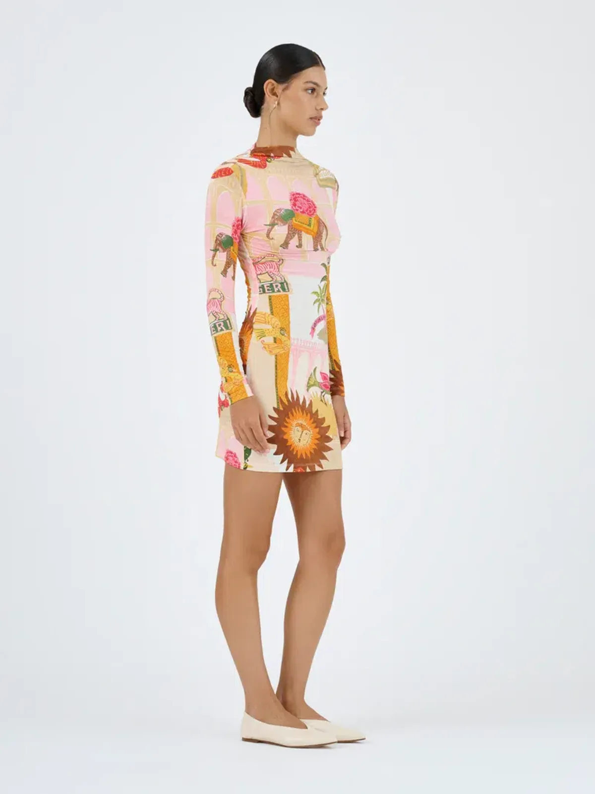 Roame Goldie Mini Dress Pink City Size 1 / Au 8 - Image 4