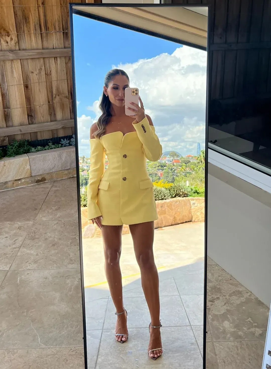 Sir the Label Sandrine Tailored Mini Dress Limone Size 1 / AU 8 for rent on The Volte - main image