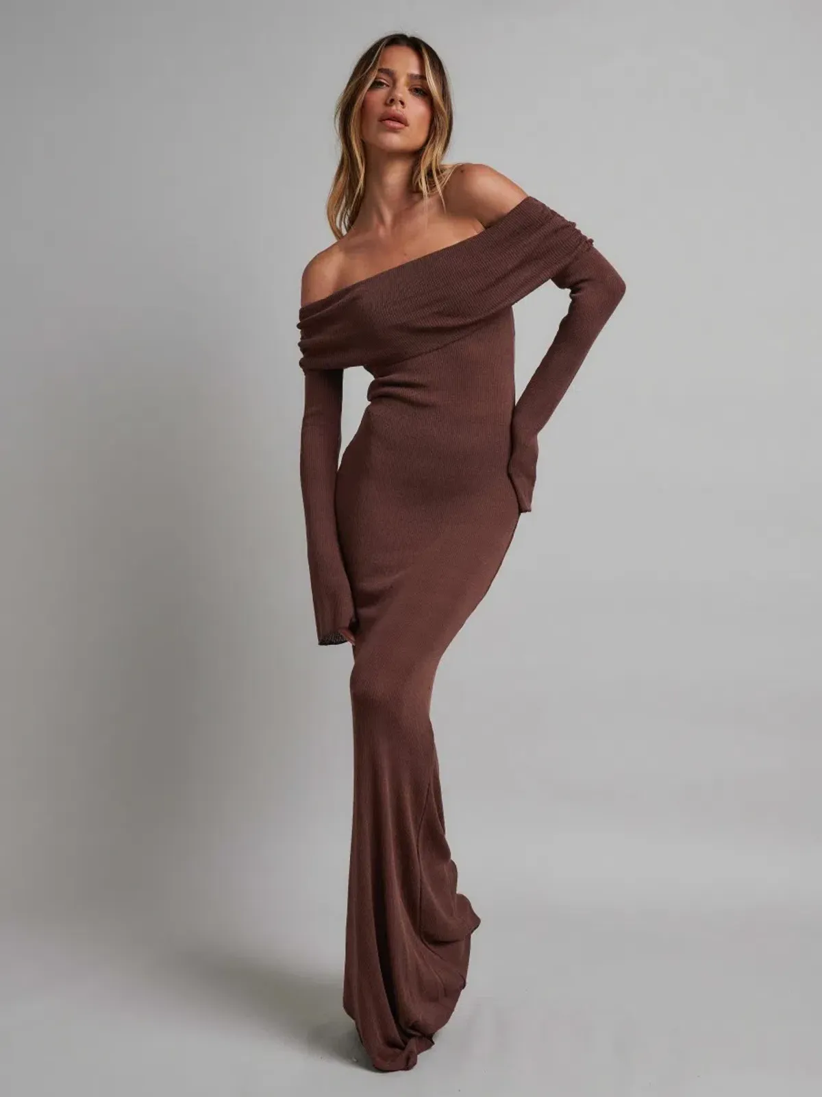 Bayse Brand Slaya Maxi Dress Bark Brown Size M / AU 10 - Image 1