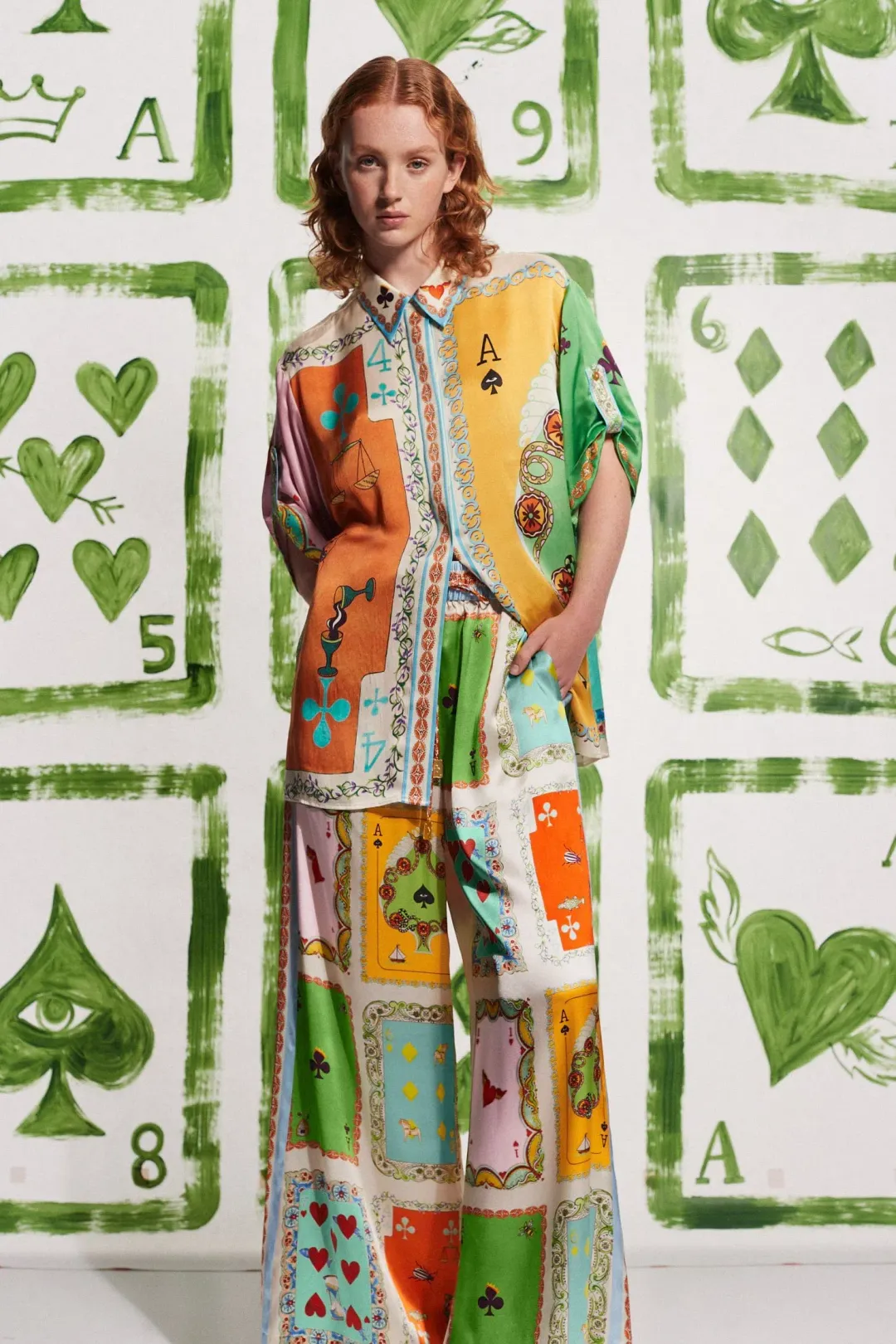 Alemais Rummy Shirt and Pant Set Multi Size AU 8  for rent on The Volte - main image