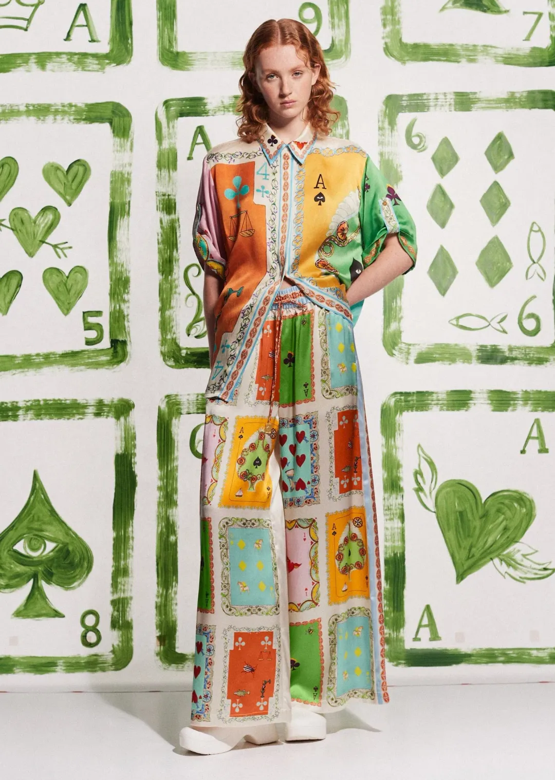 Alemais Rummy Shirt and Pant Set Multi Size AU 8  for rent on The Volte - main image