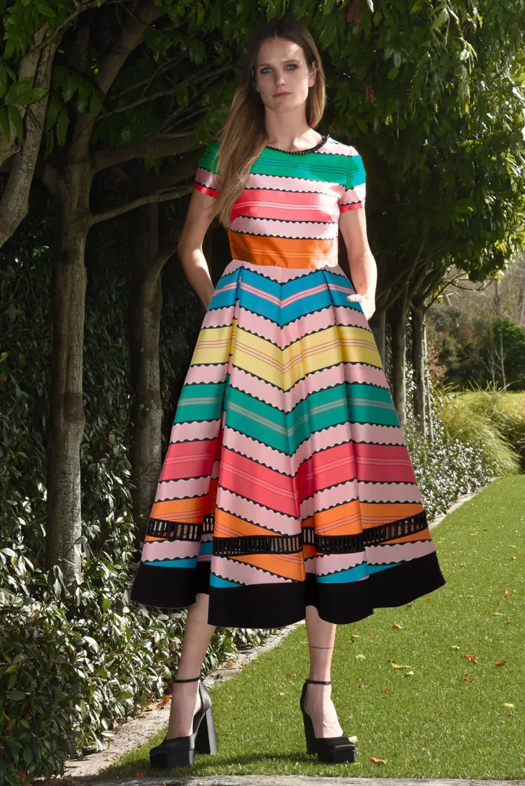 Trelise Cooper This Dress Is Mine Midi Dress Multi Size 12 for rent on The Volte - main image