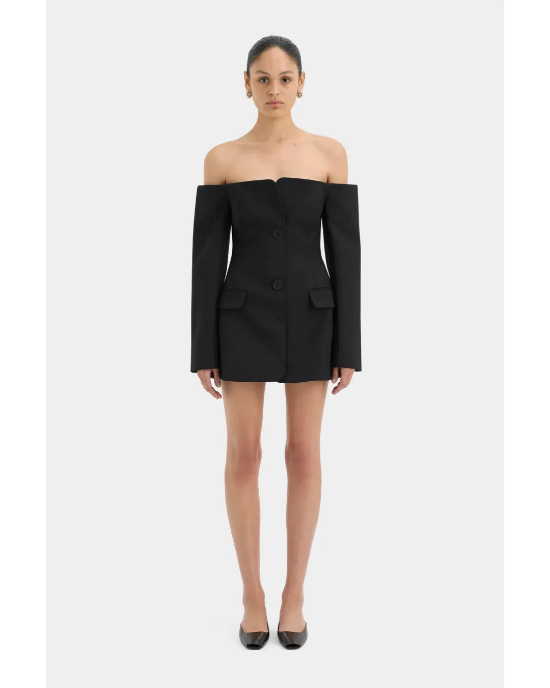 Sir The Label Sandrine Tailored Mini Dress Black Size 2 / AU 10  for rent on The Volte - main image